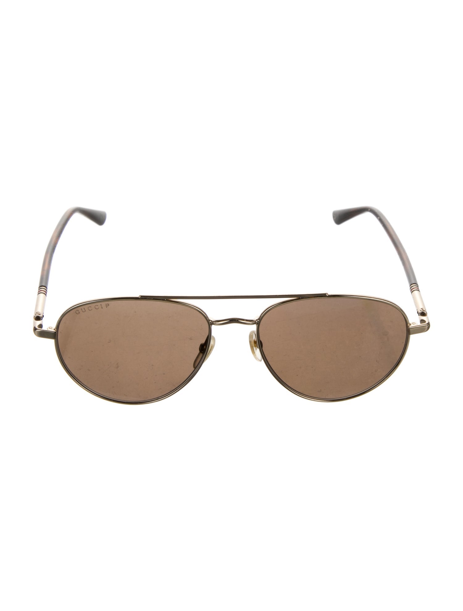 Gucci Interlocking G Logo Aviator Sunglasses