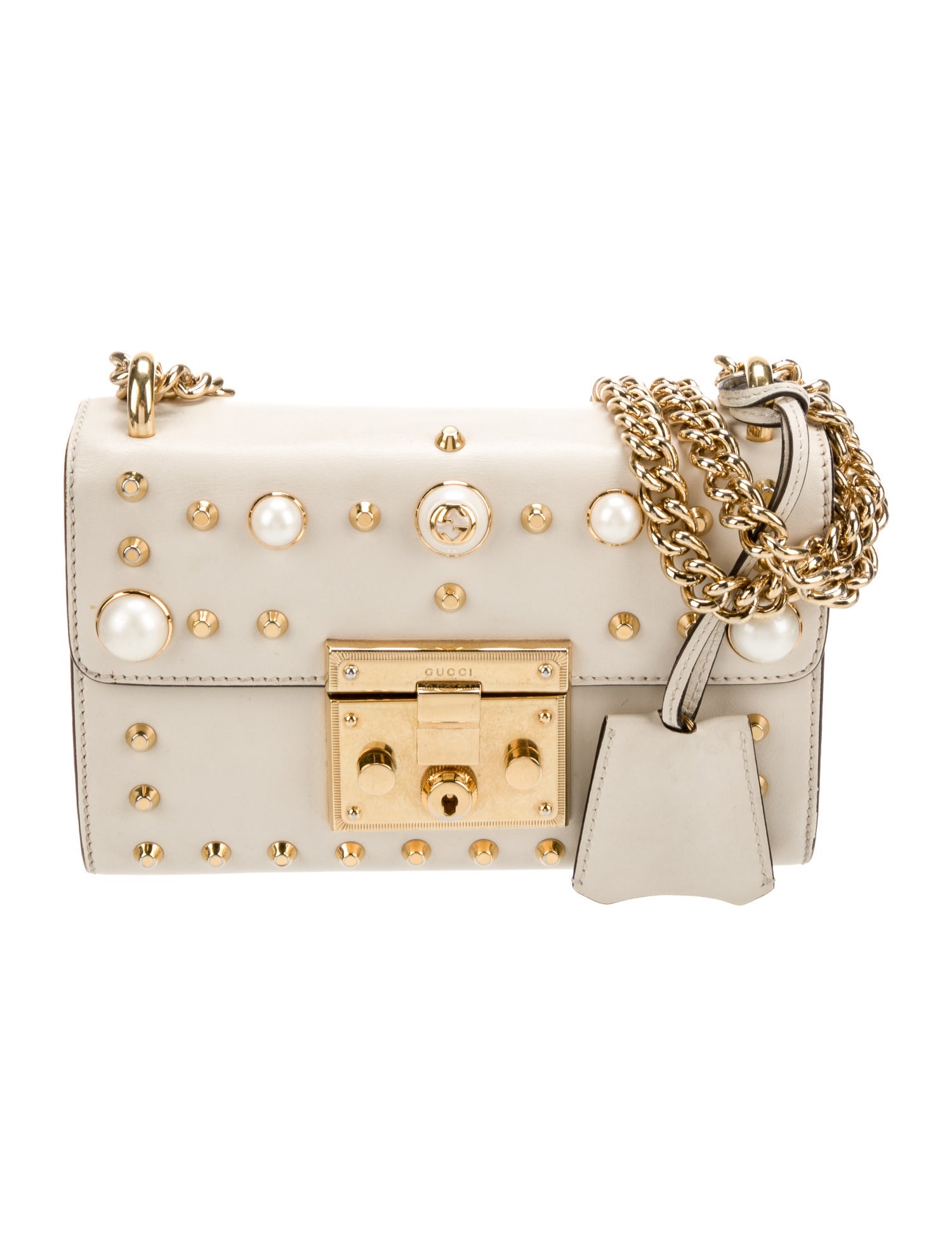 Gucci Faux Pearl Padlock Small