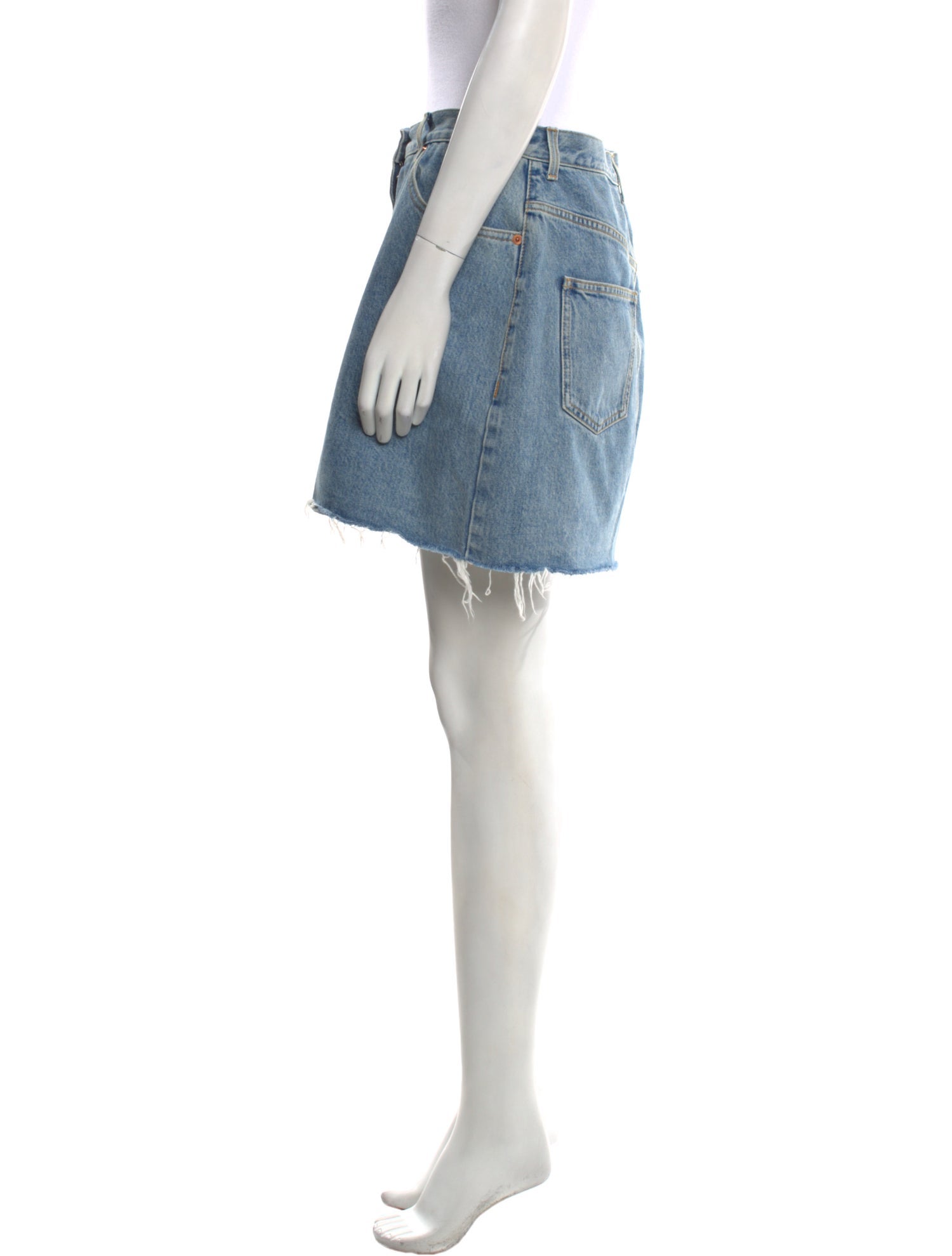 Gucci Raw-Edge Trim Mini Skirt