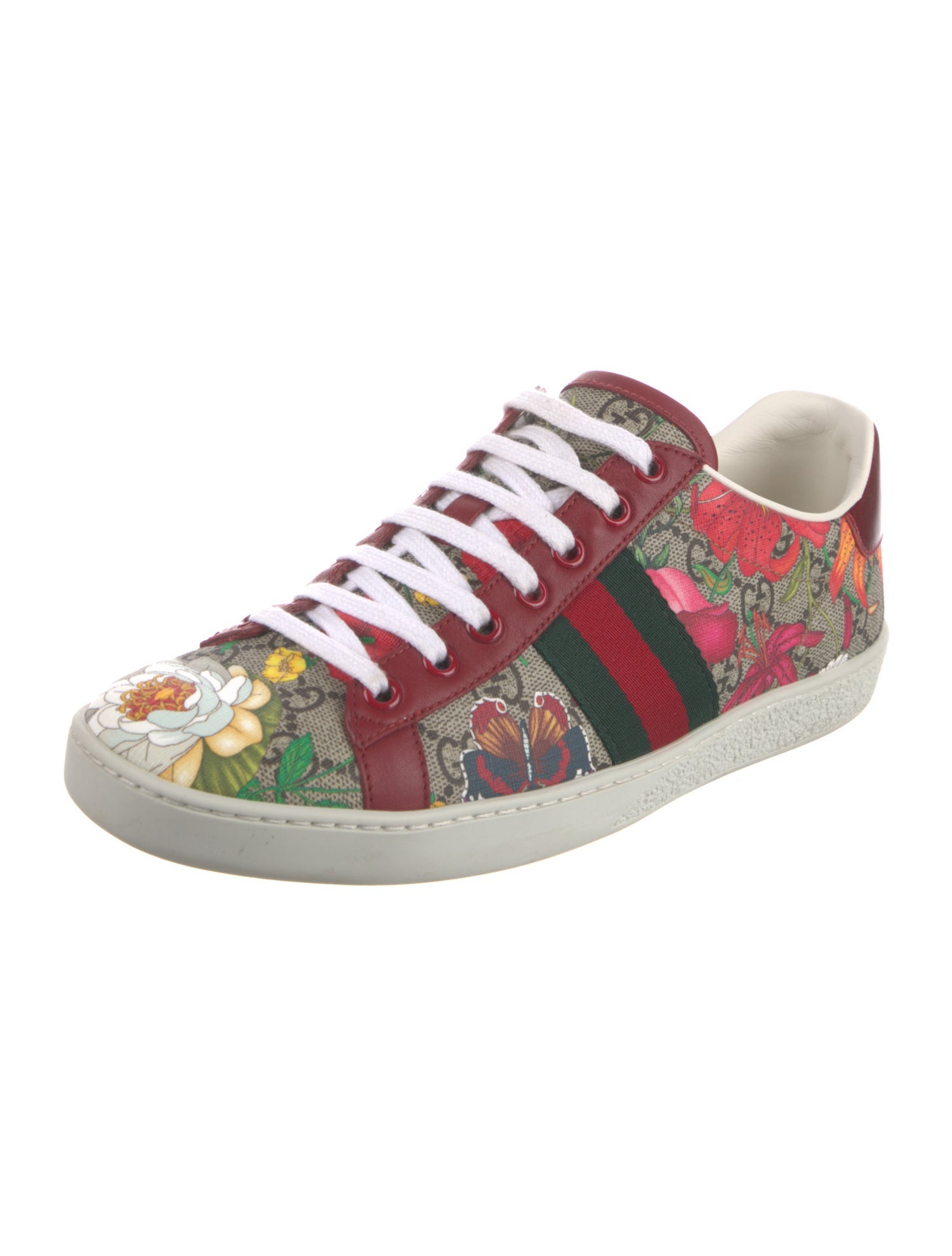 Gucci Flora Print Sneakers