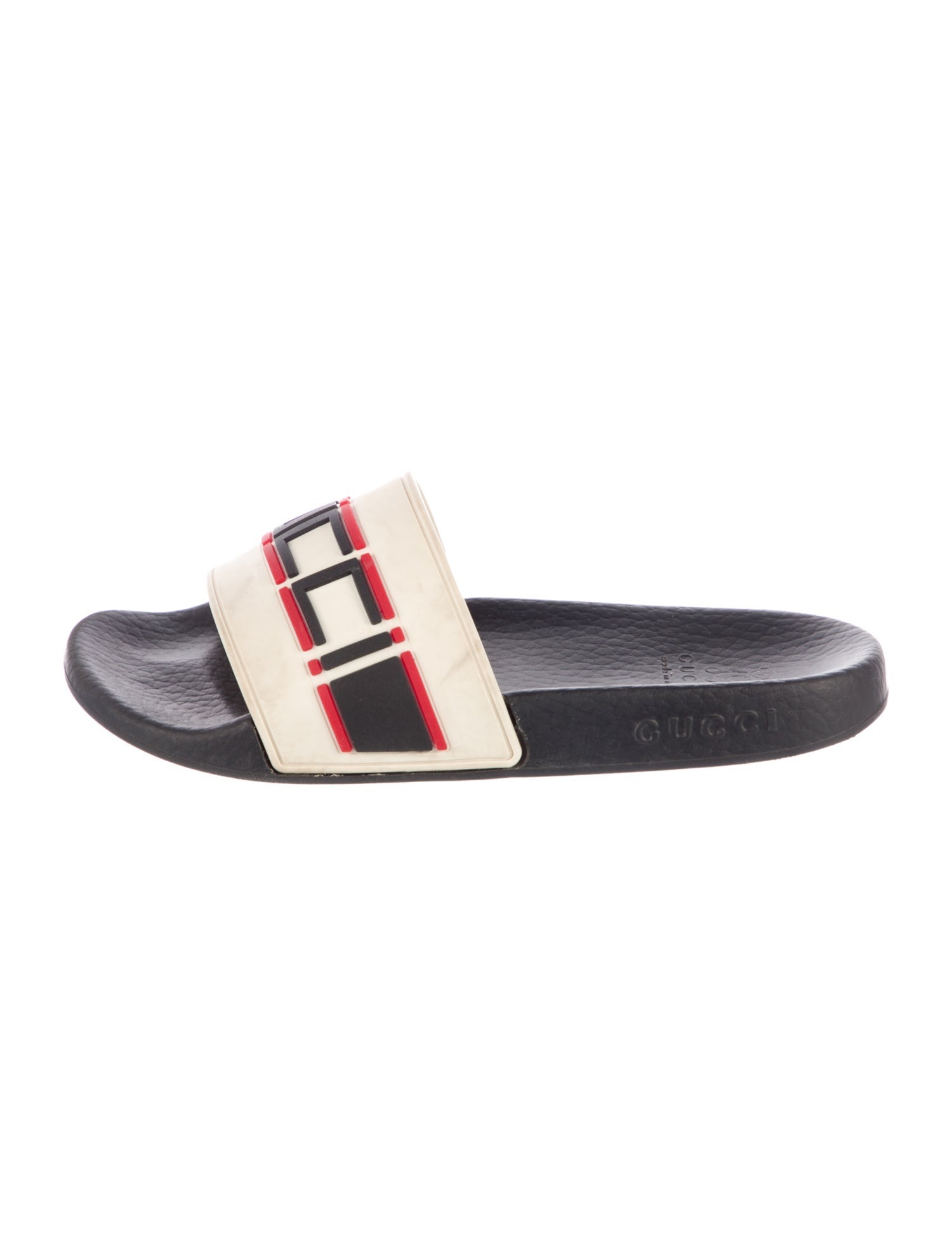 Gucci Kids Logo Rubber Slides Size 31