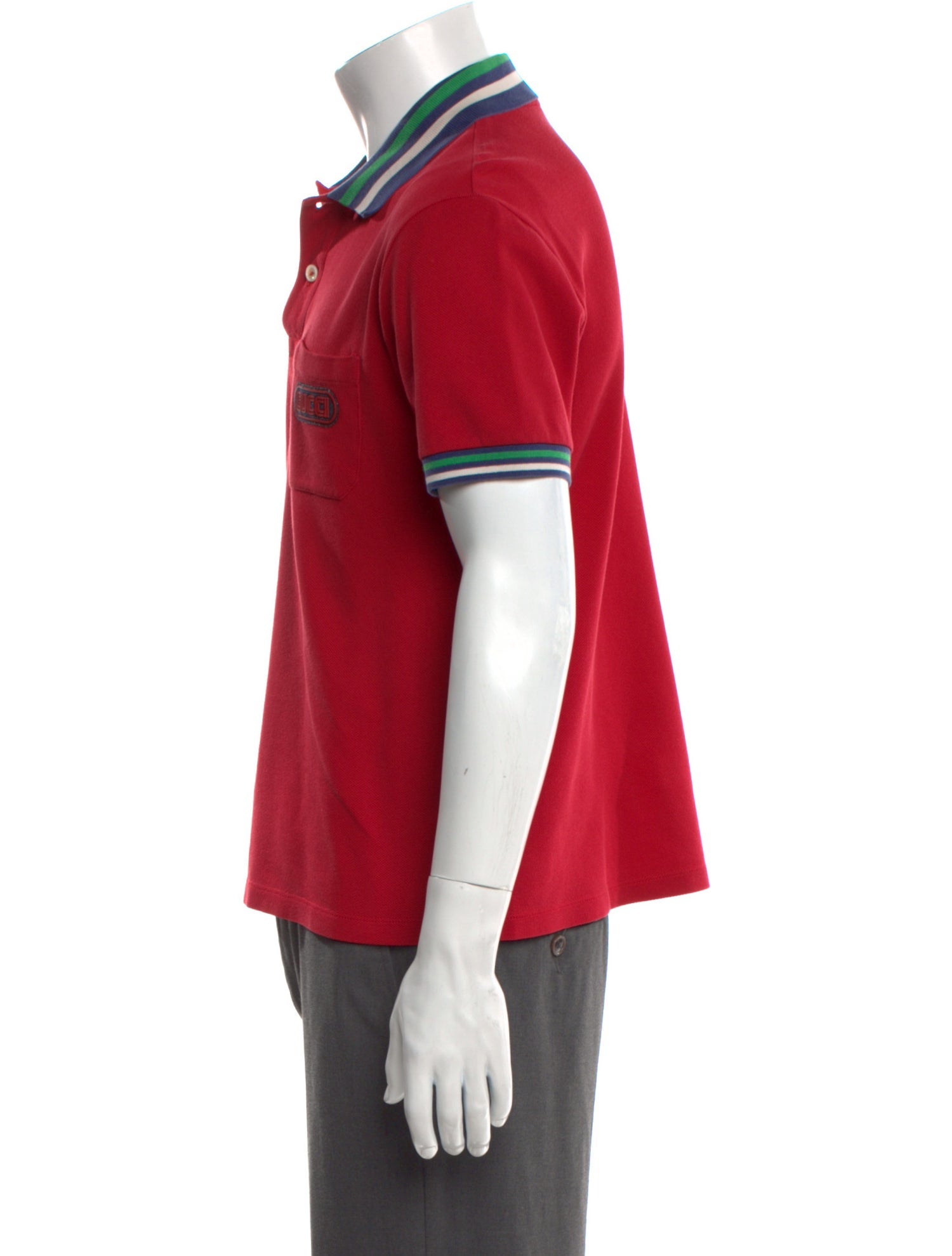 Gucci Web Accent Collar Polo Shirt