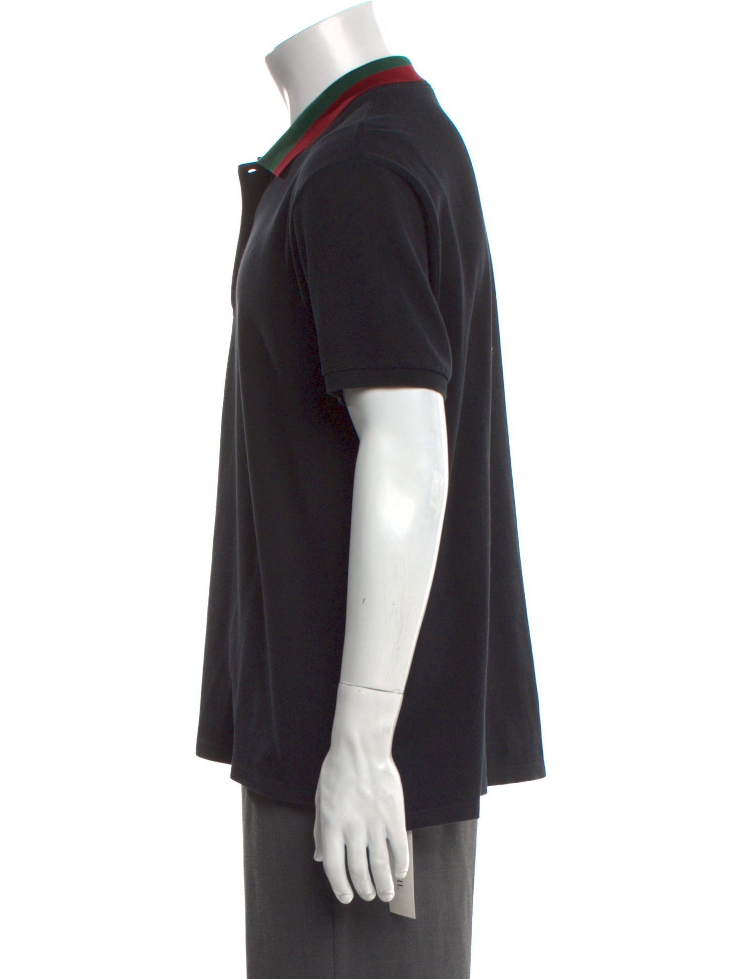 Gucci Bee Accent Collar Polo Shirt