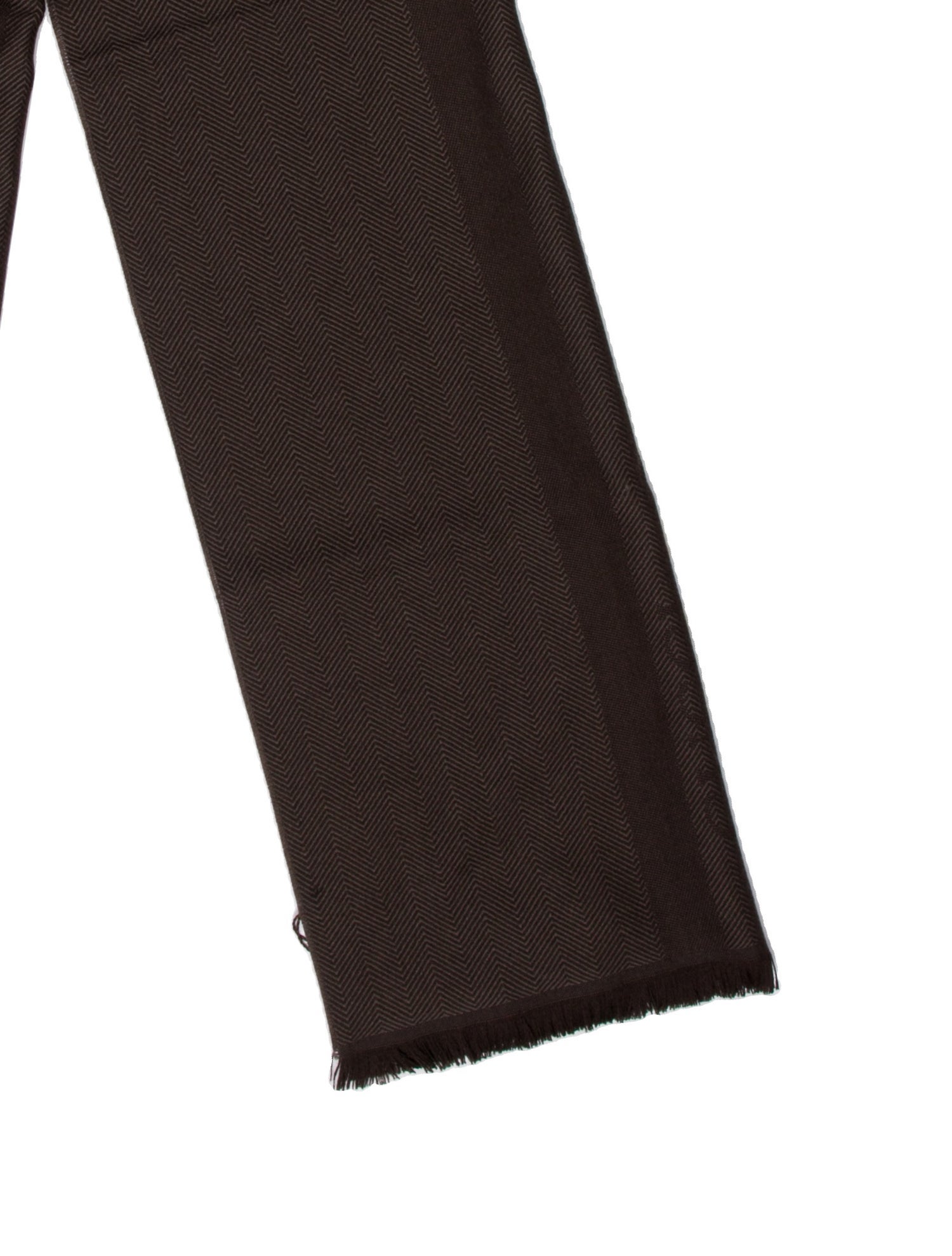 Gucci Wool Web Accent Scarf