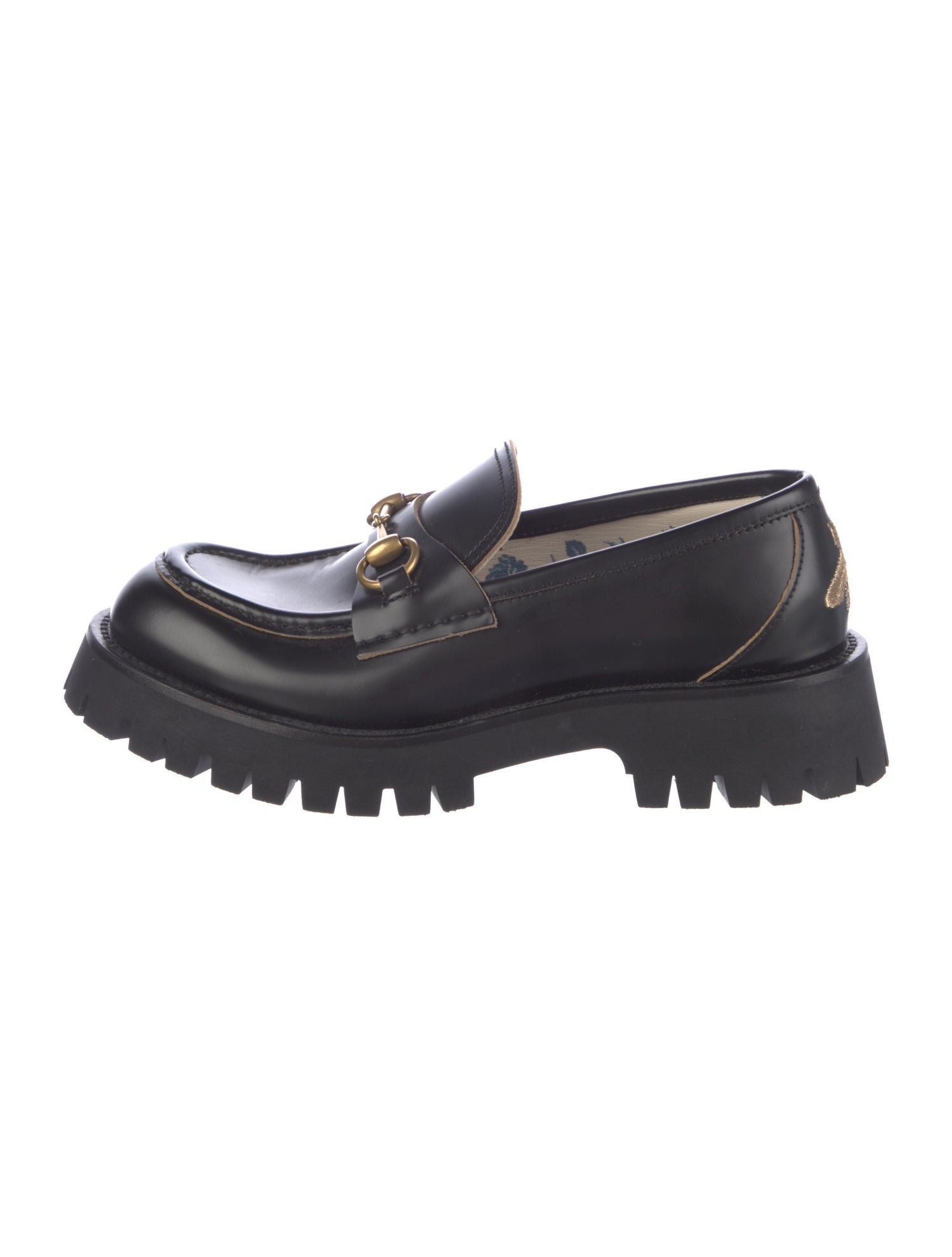 Gucci Horsebit Lug Sole Loafer Horsebit Accent Loafers