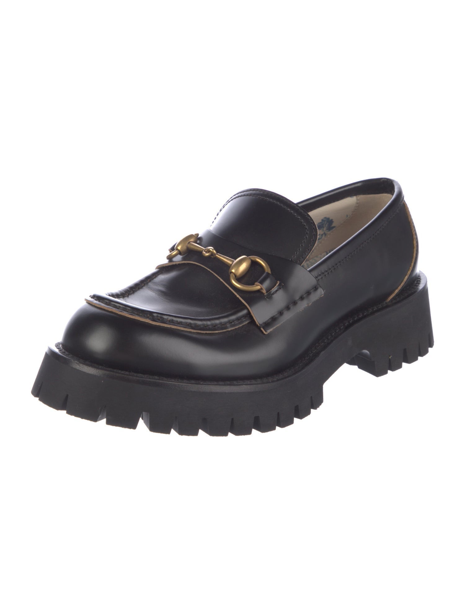 Gucci Horsebit Lug Sole Loafer Horsebit Accent Loafers