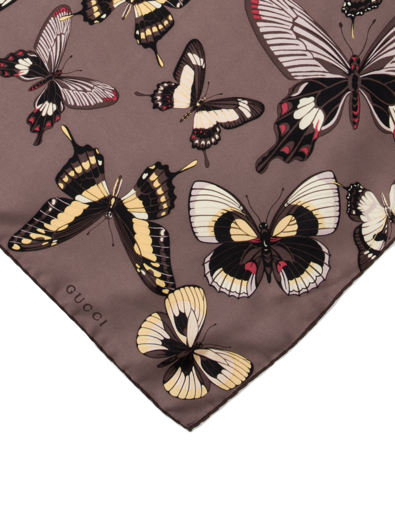 Gucci Silk Floral Print Scarf