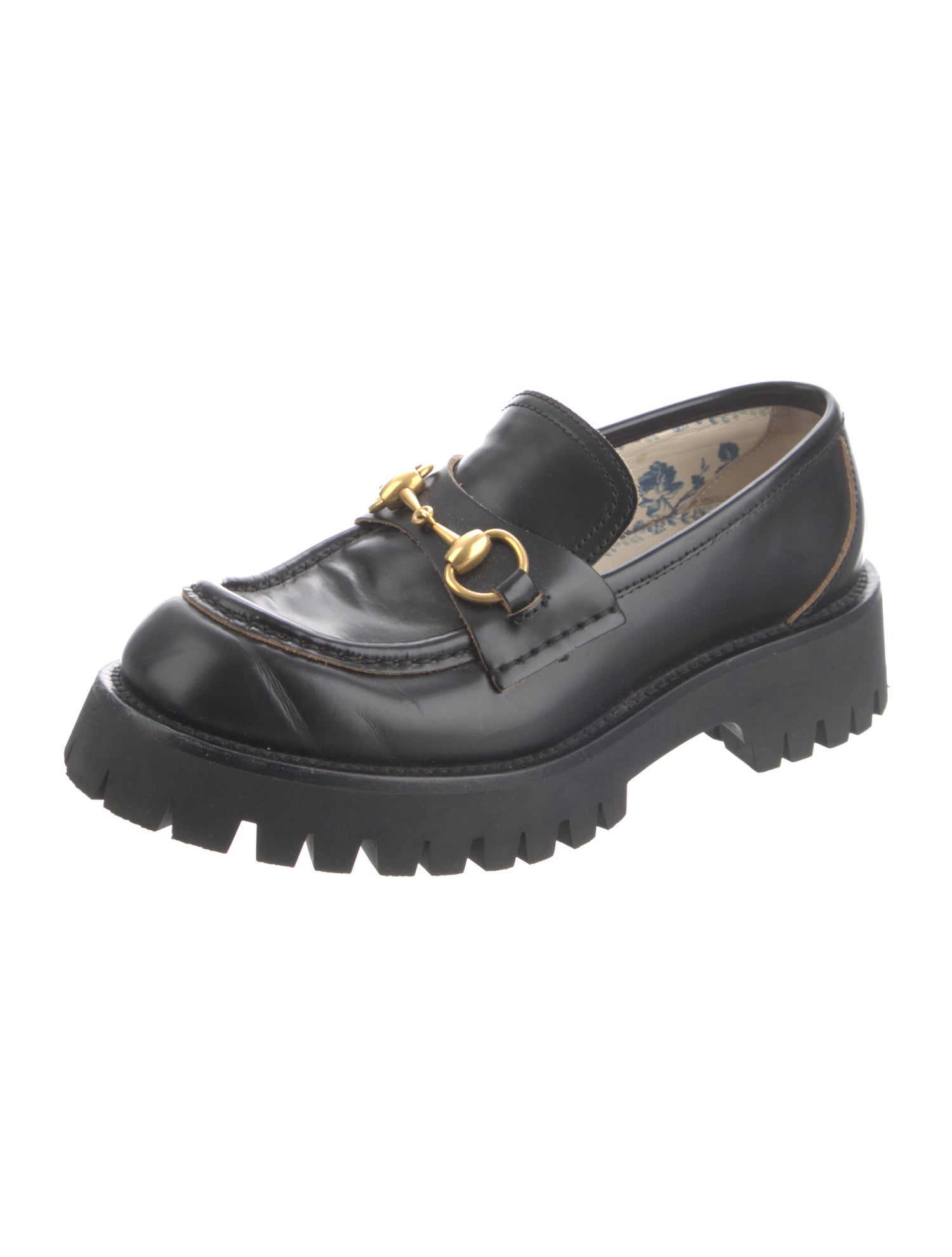 Gucci Horsebit Accent Leather Loafers