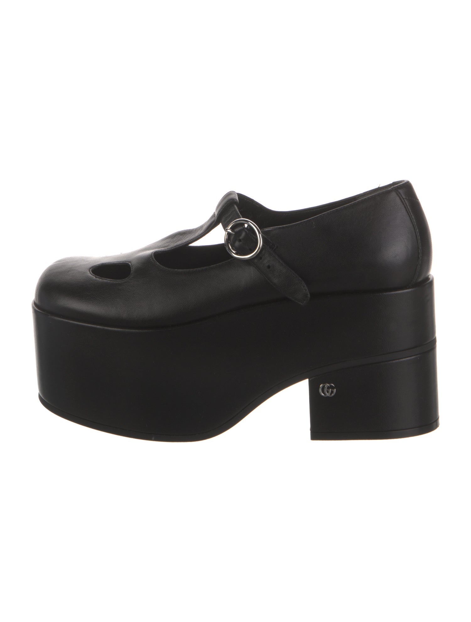 Gucci Double G Logo Leather Pumps