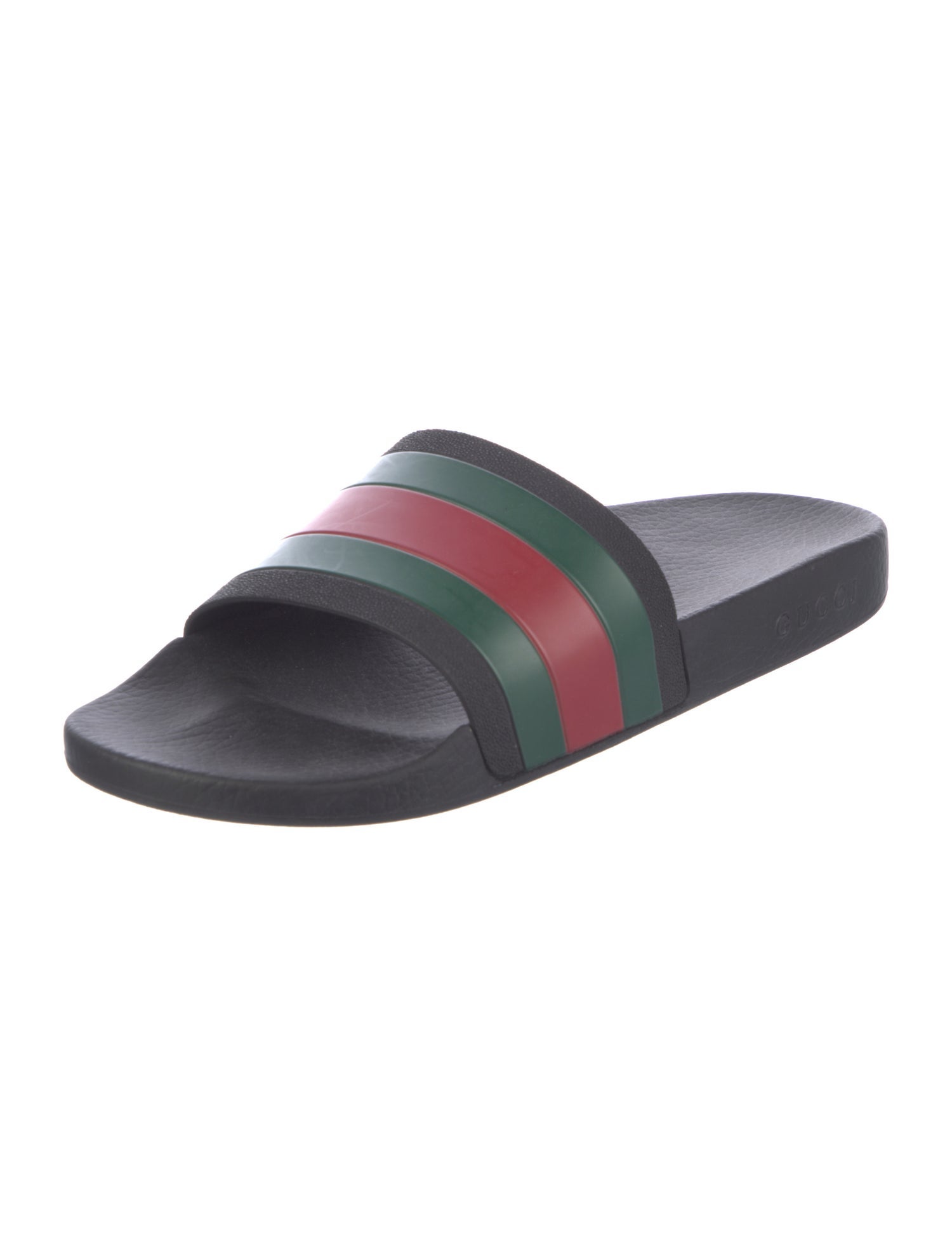 Gucci Pursuit '72 Rubber Slide Web Accent Slides