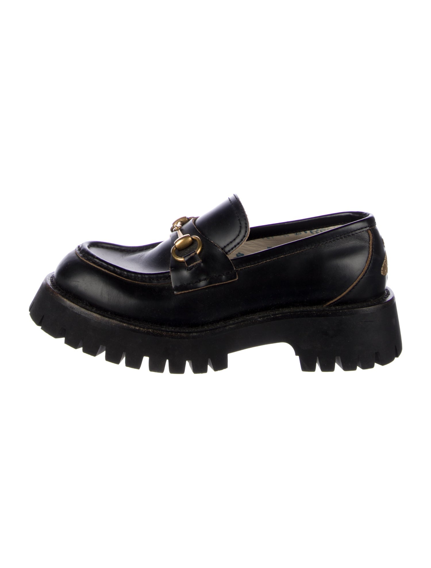 Gucci Horsebit Accent Leather Loafers