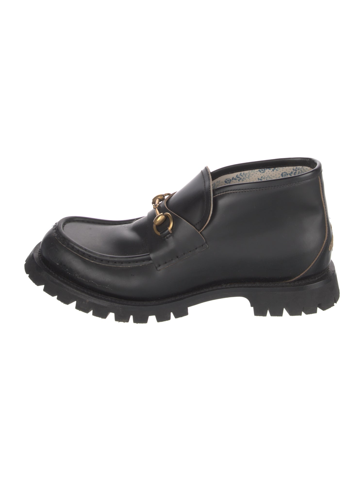 Gucci Horsebit Accent Leather Boots
