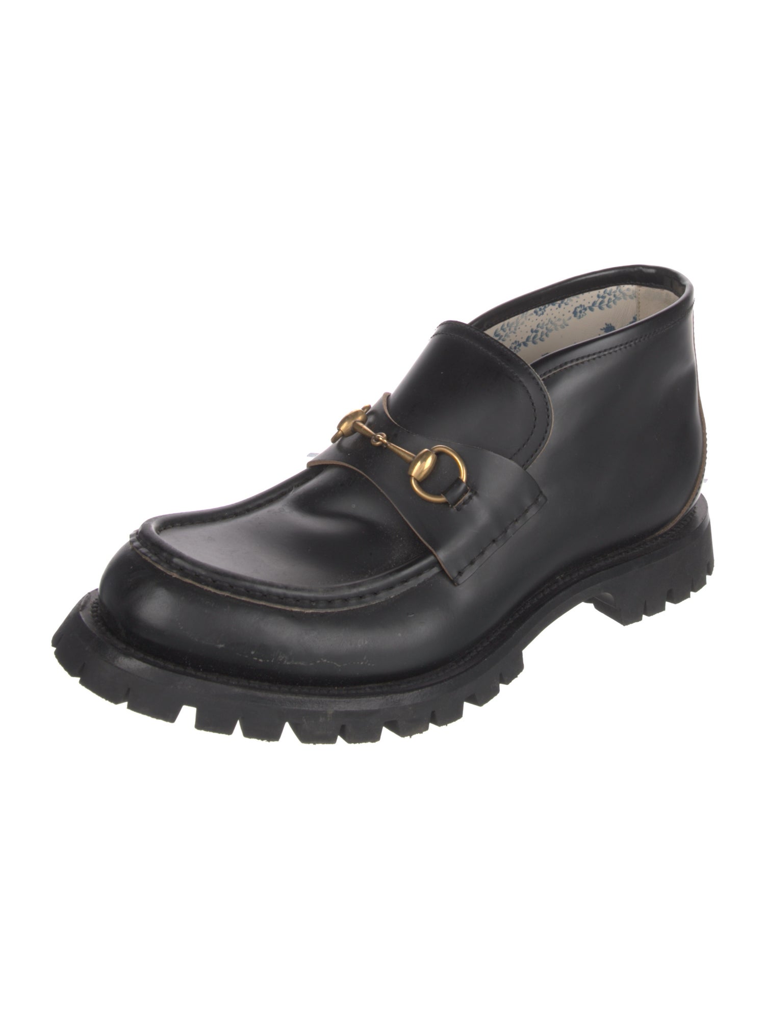 Gucci Horsebit Accent Leather Boots