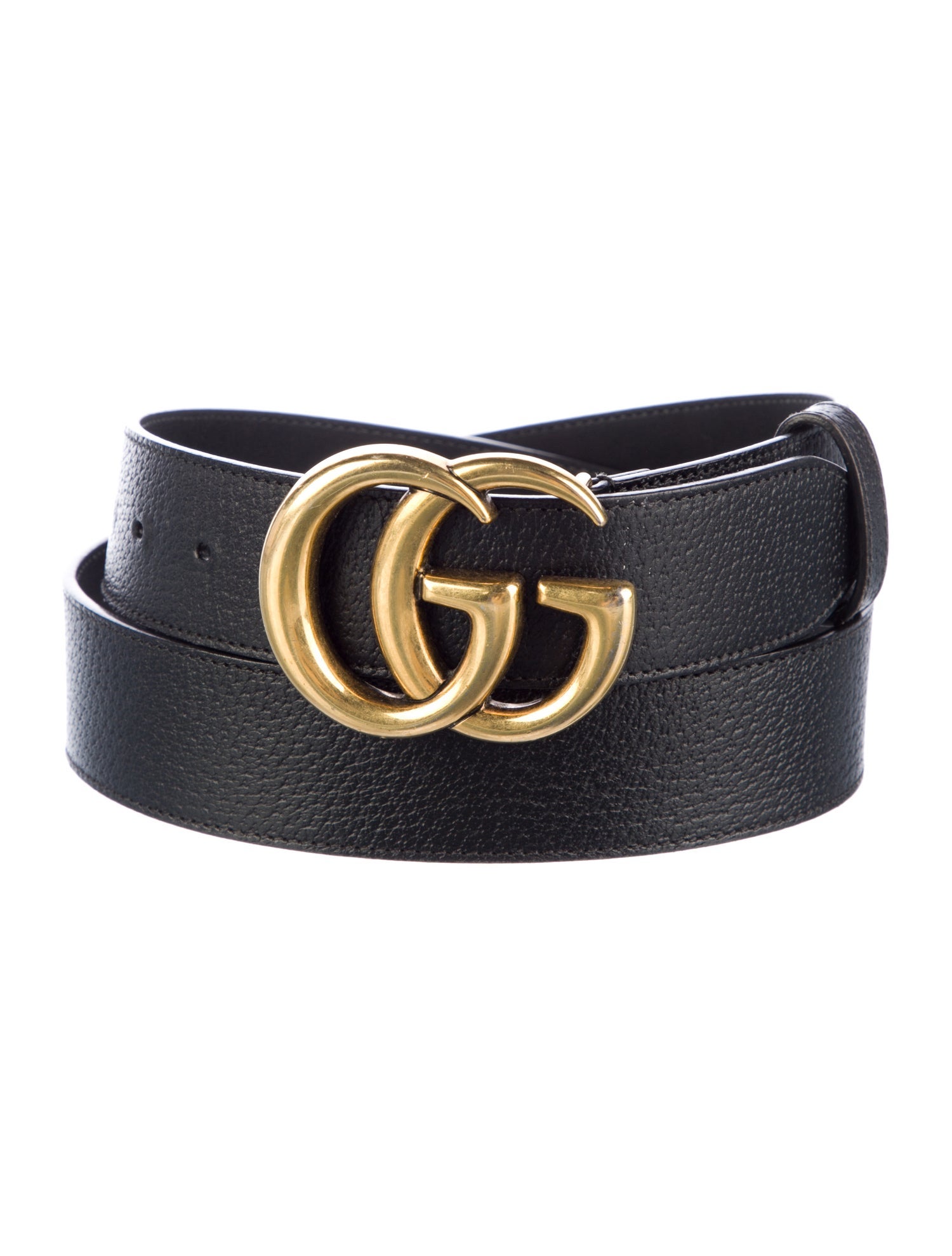 Gucci Running GG Logo Leather Belt