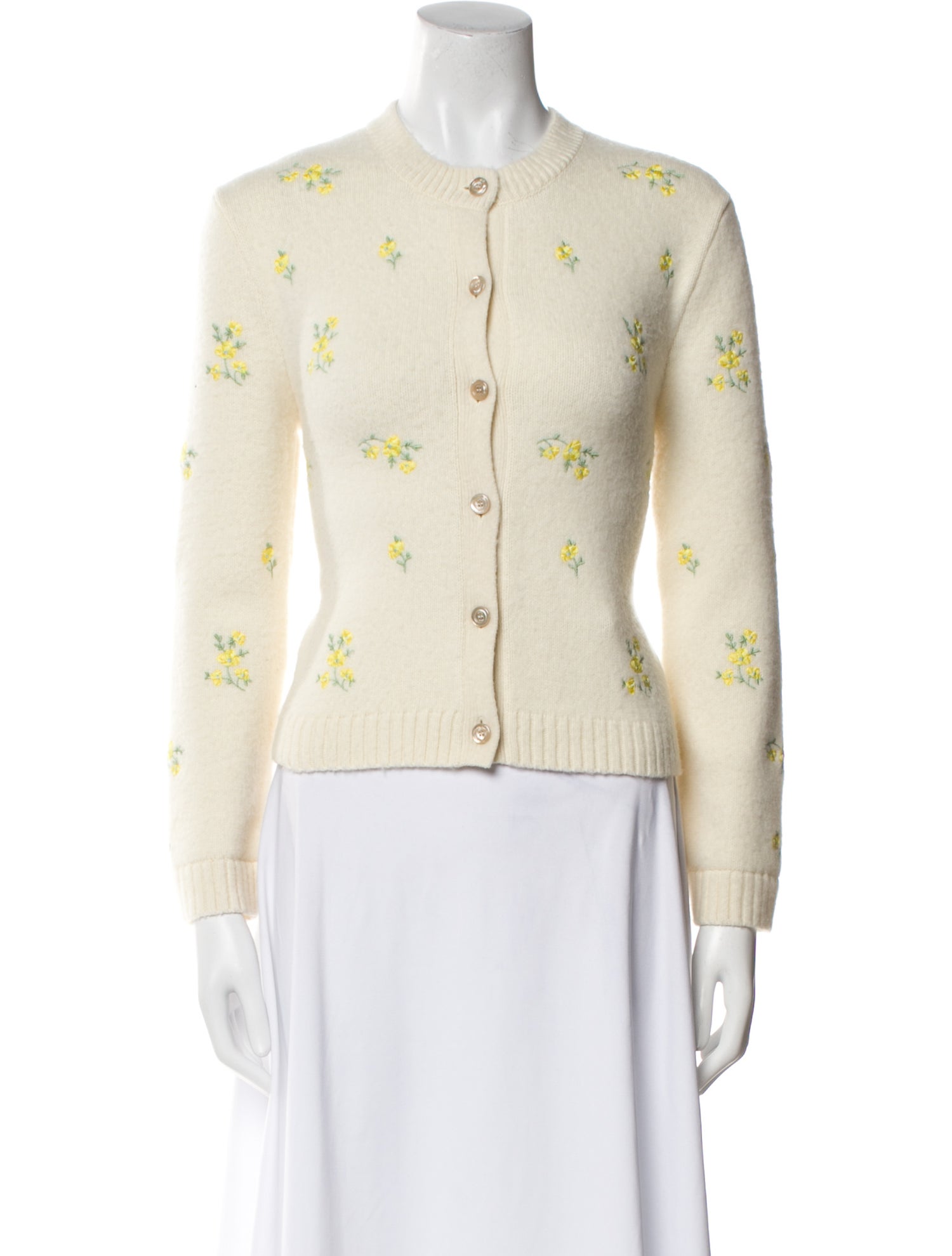 Gucci Wool Floral Print Sweater