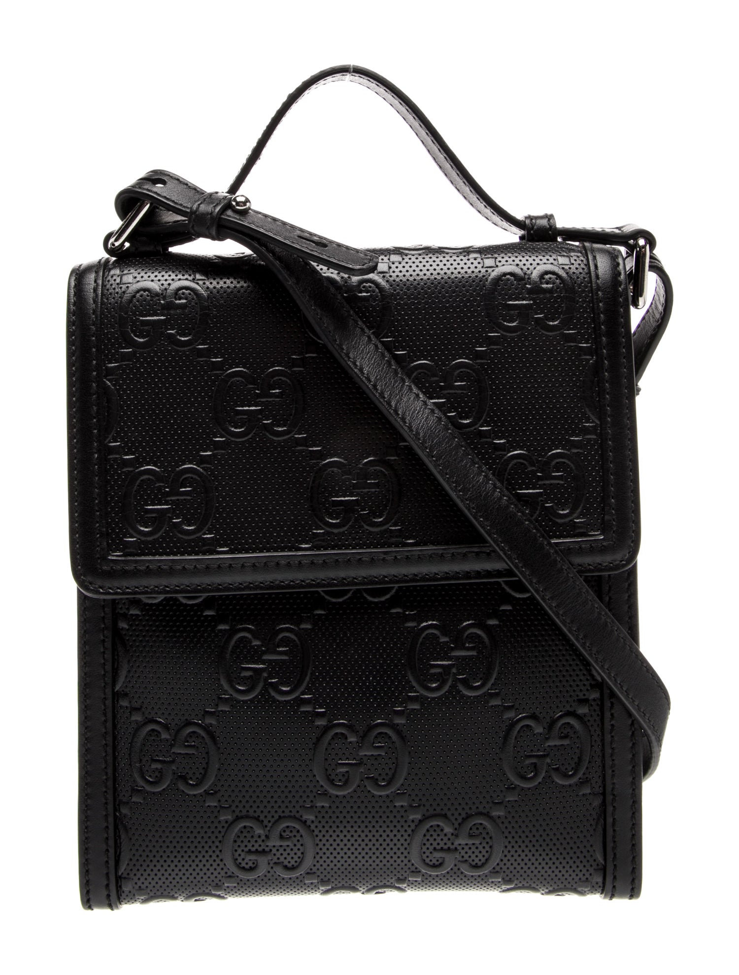 Gucci GG Embossed Top Handle Bag