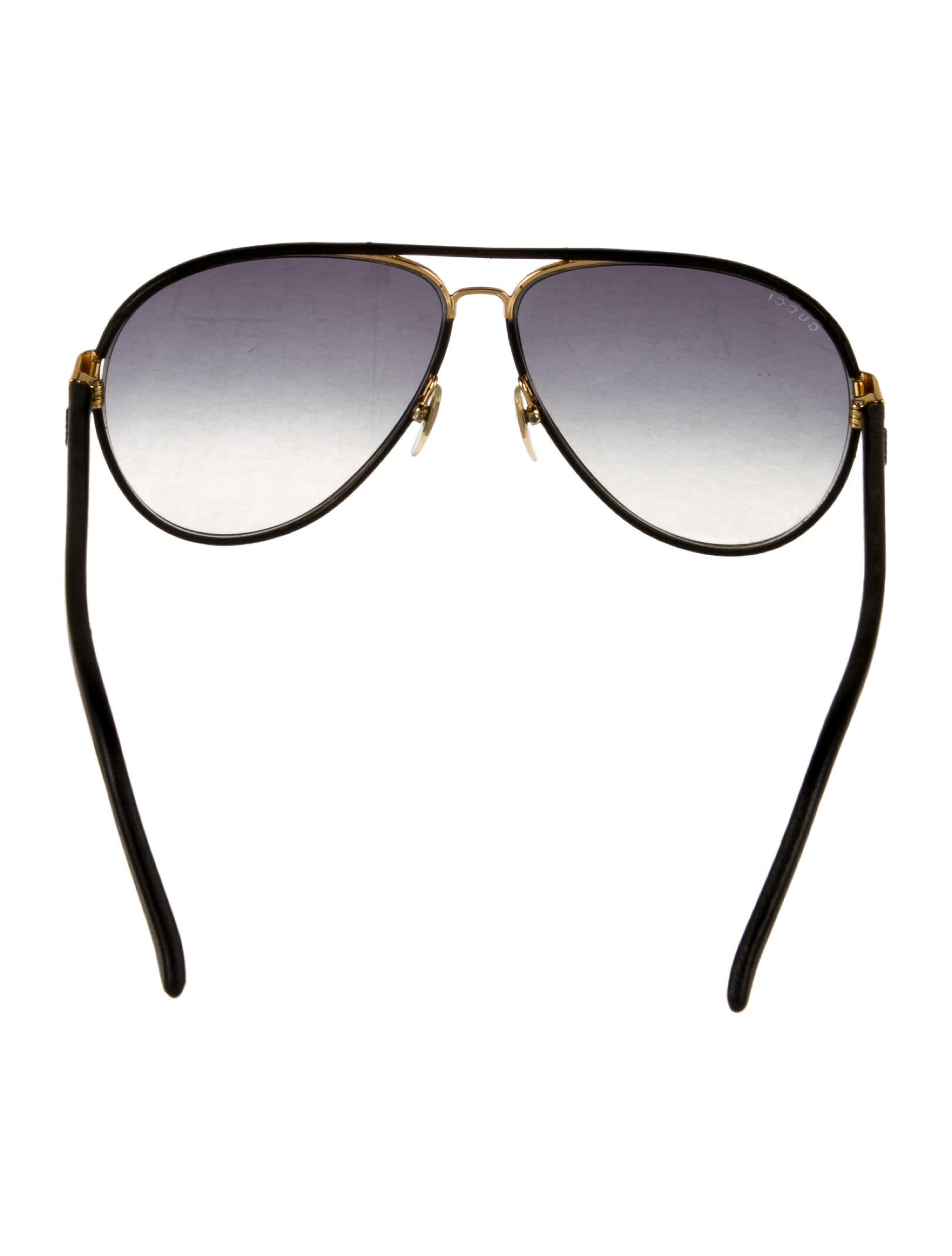 Gucci Web Accent Aviator Sunglasses