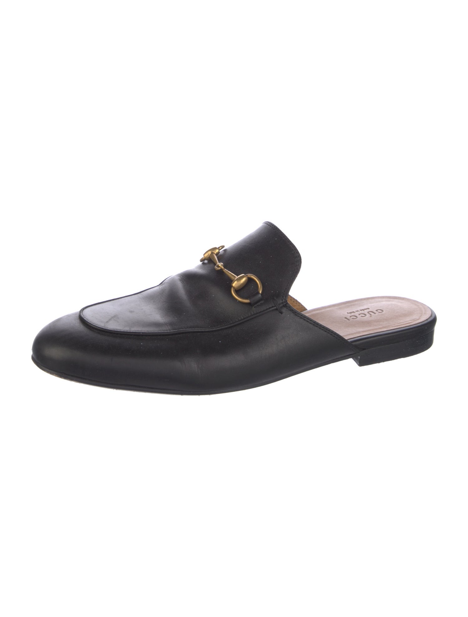 Gucci Horsebit Accent Leather Mules