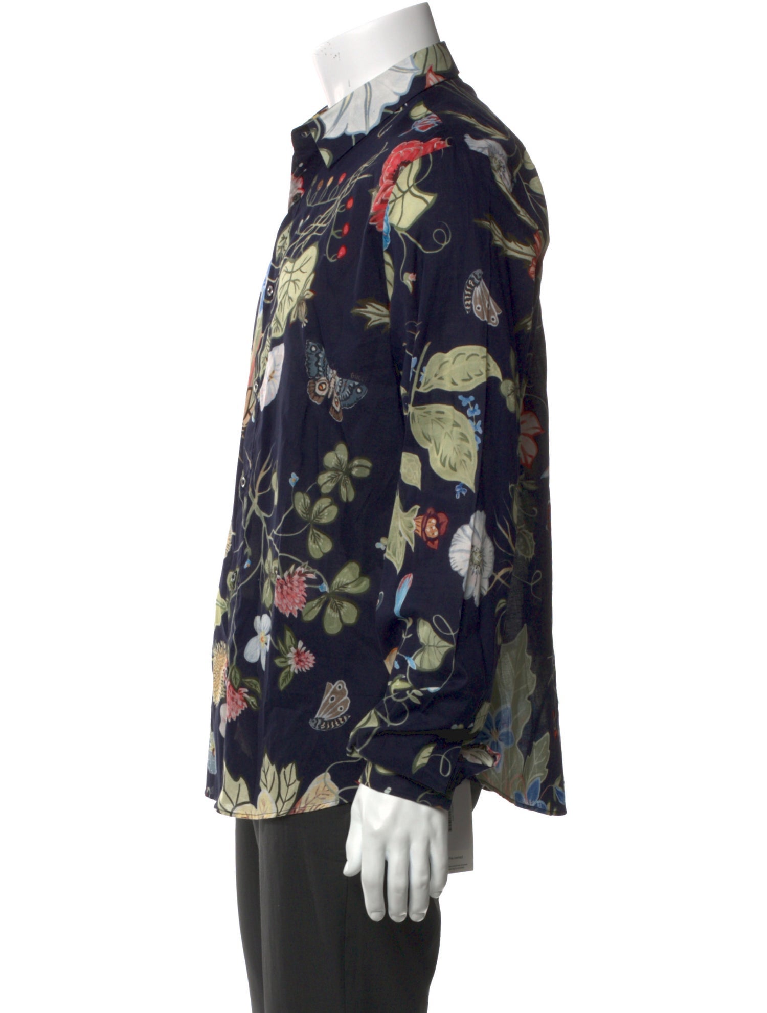 Gucci Floral Print Long Sleeve Shirt w/ Tags