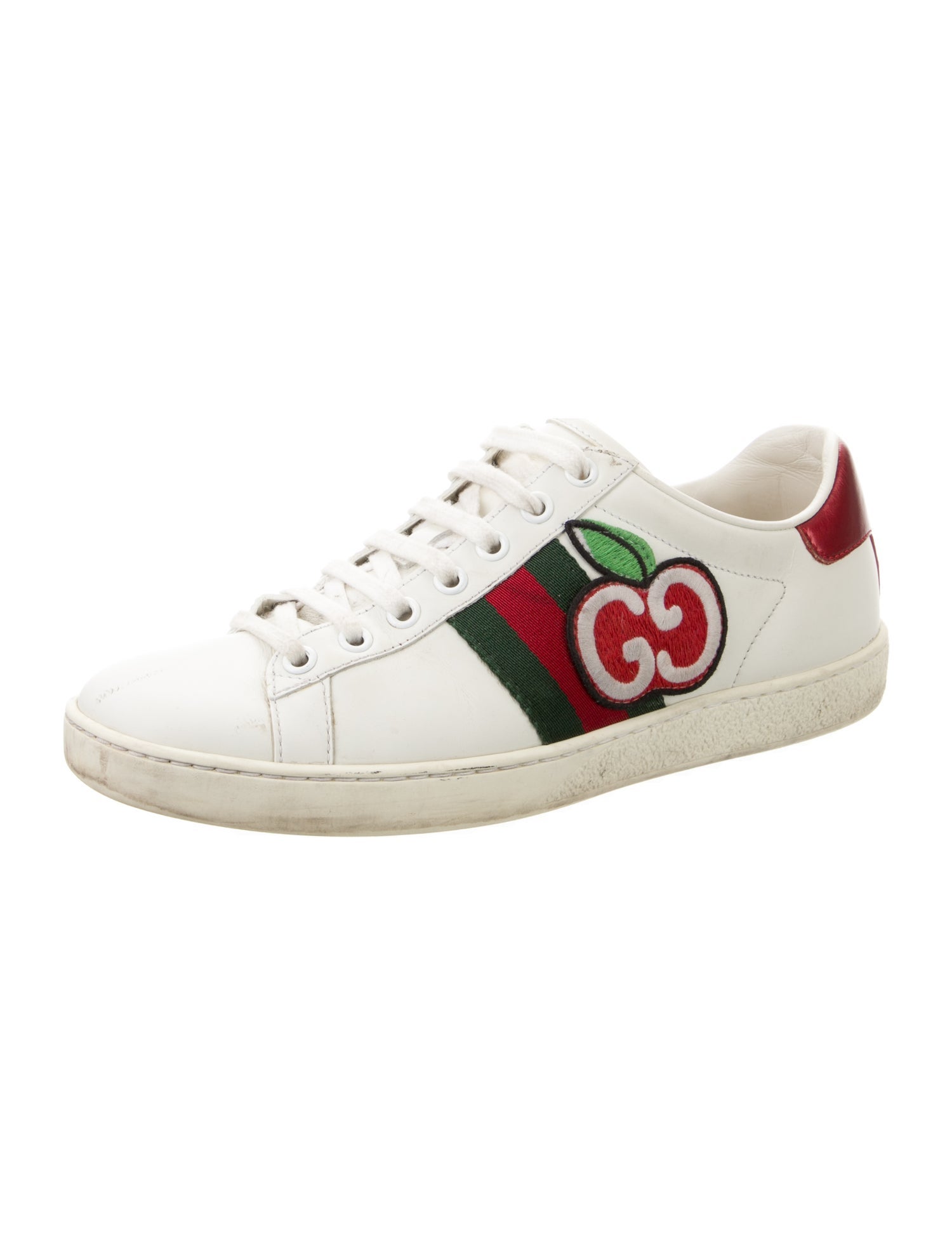 Gucci GG Logo Leather Sneakers
