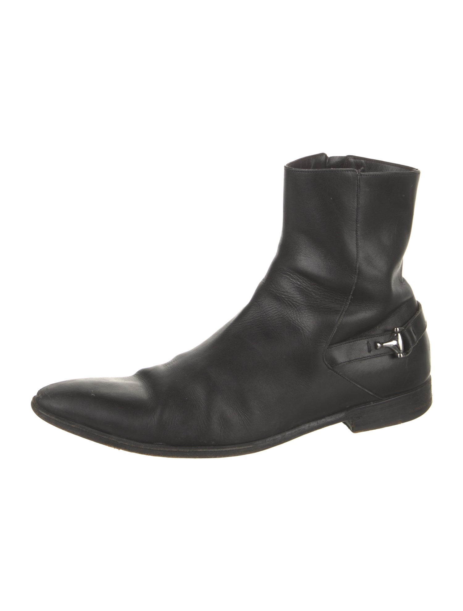 Gucci Hasler Horsebit Accent Leather Boots