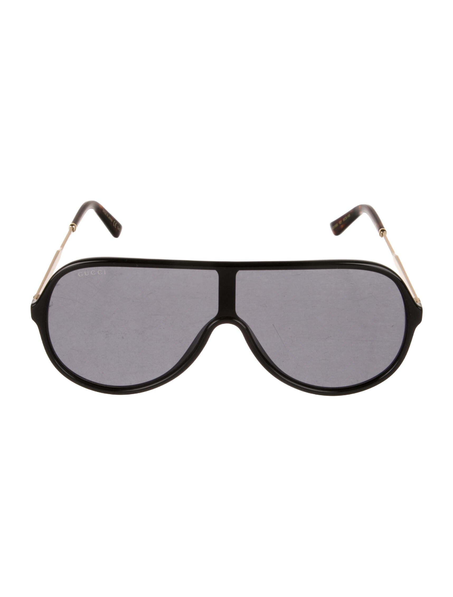 Gucci Shield Tinted Sunglasses