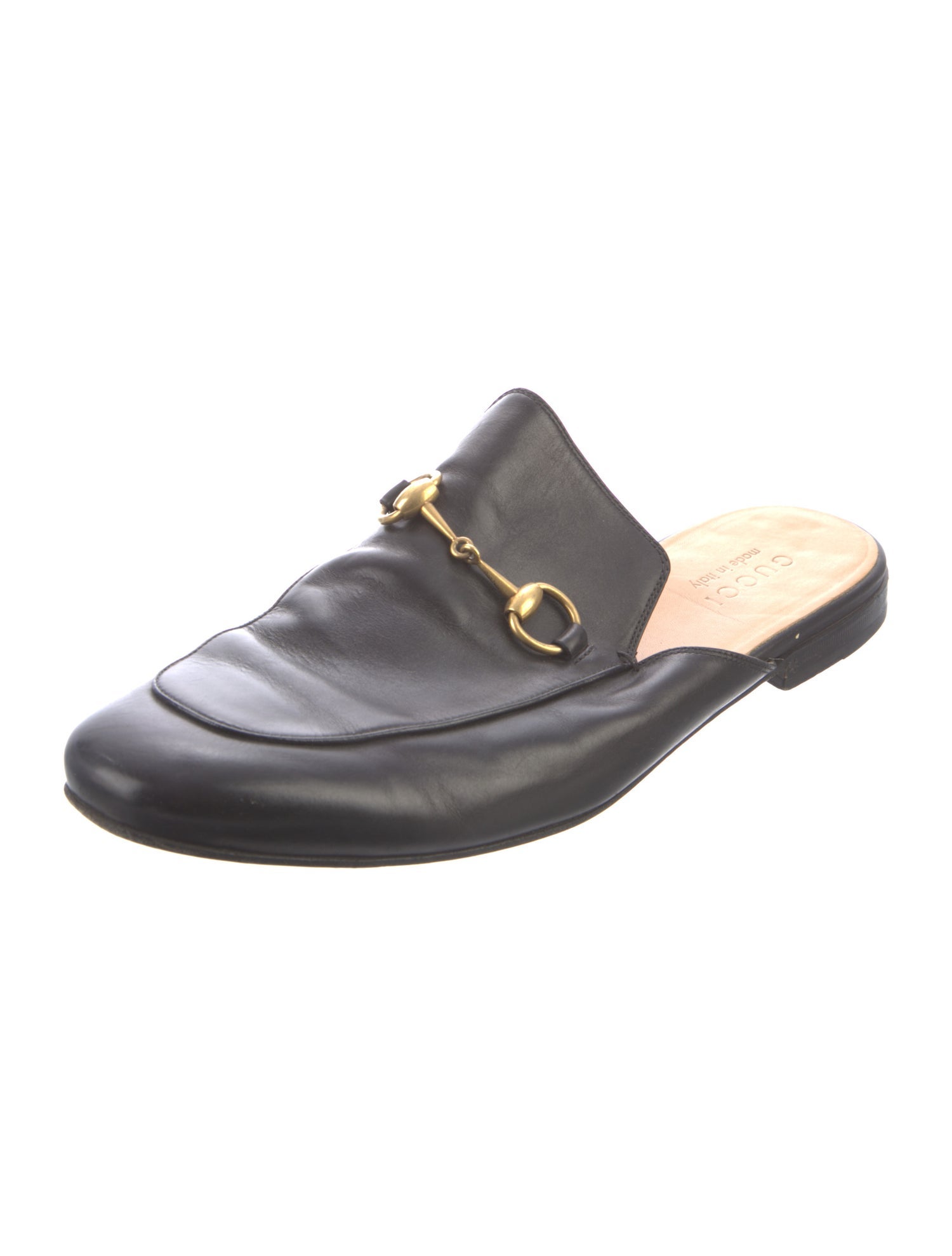 Gucci 1955 Horsebit Accent Leather Slippers