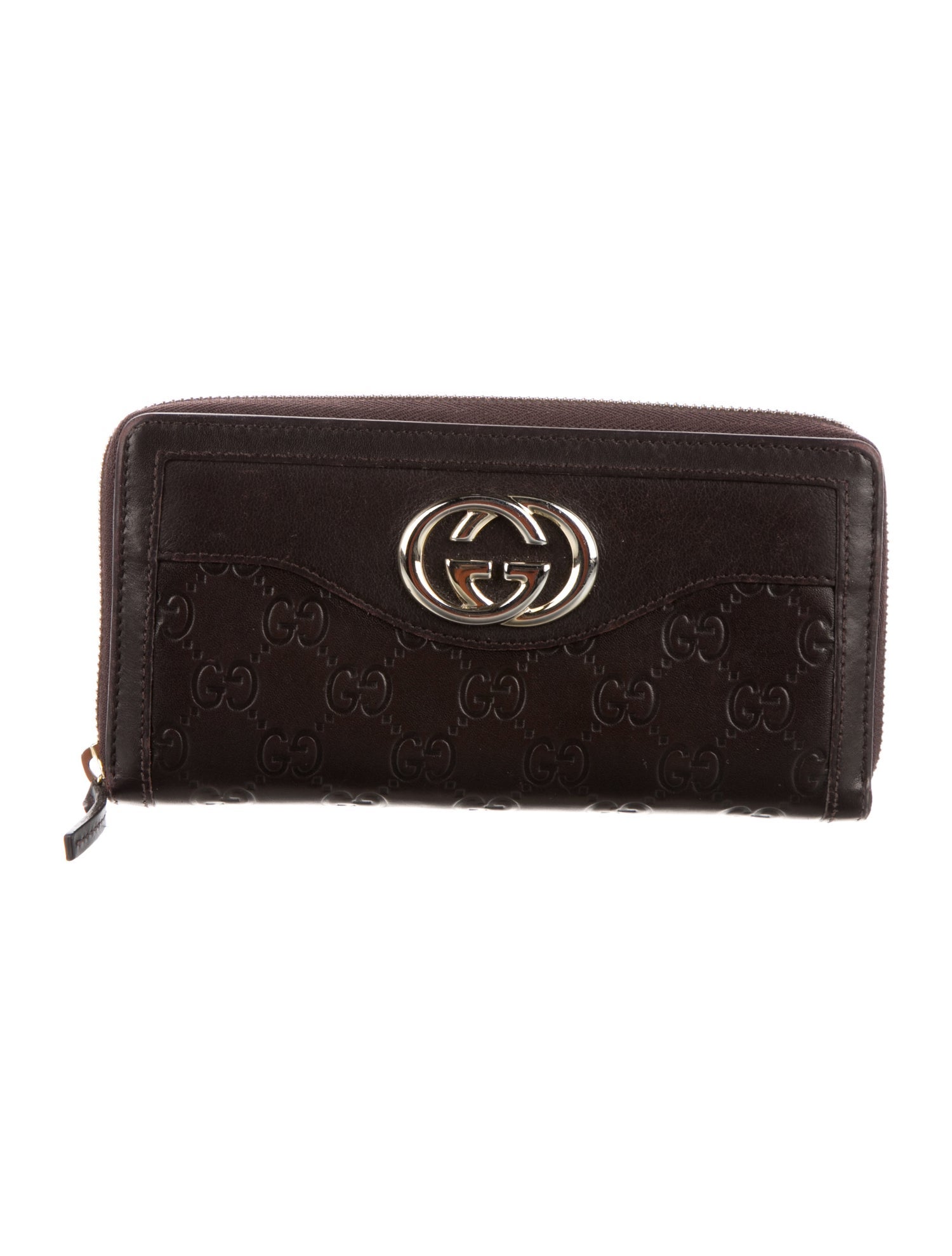 Gucci Interlocking G Logo Leather Continental Wallet