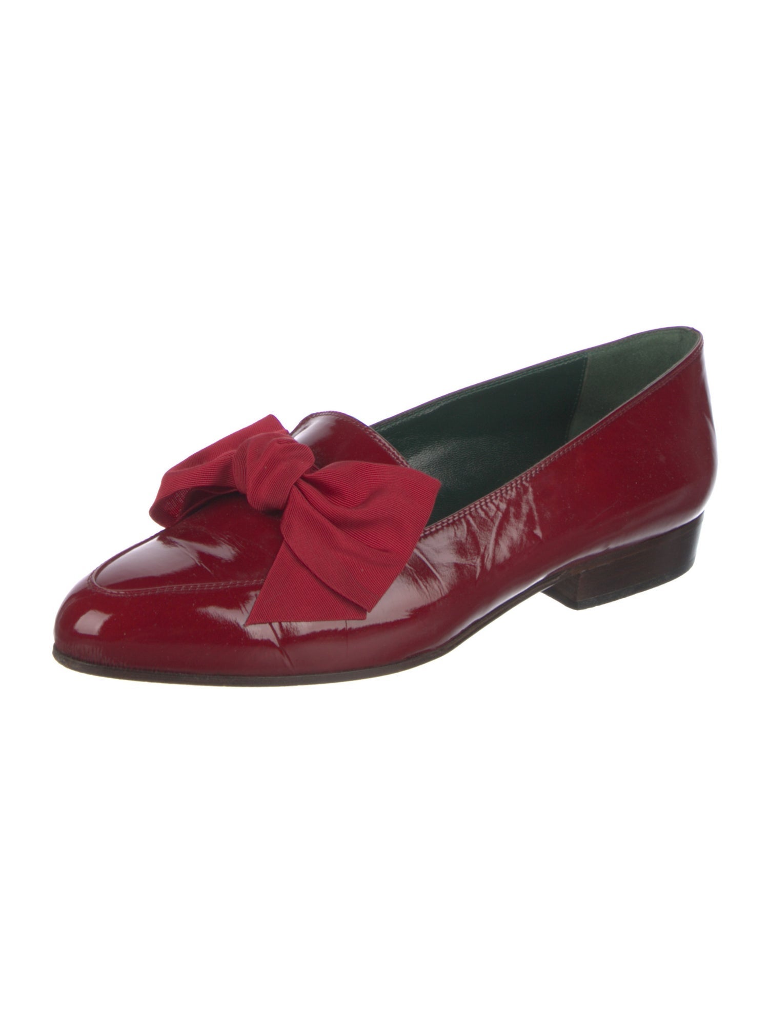 Gucci Horsebit Accent Patent Leather Loafers