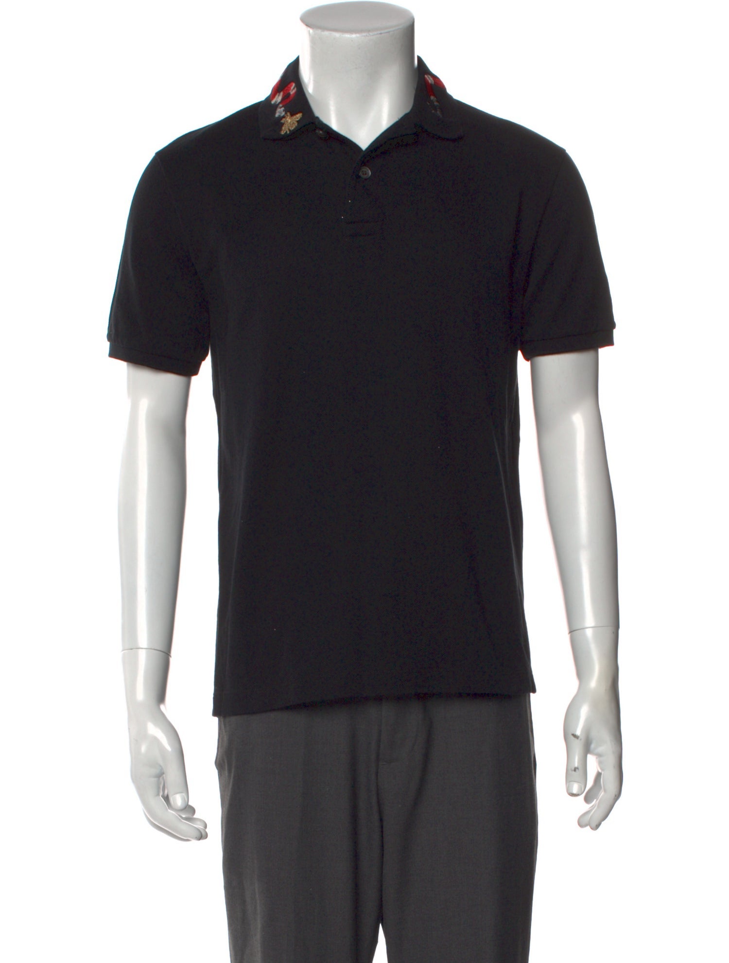 Gucci Kingsnake Embroidered Polo Shirt Polo Shirt