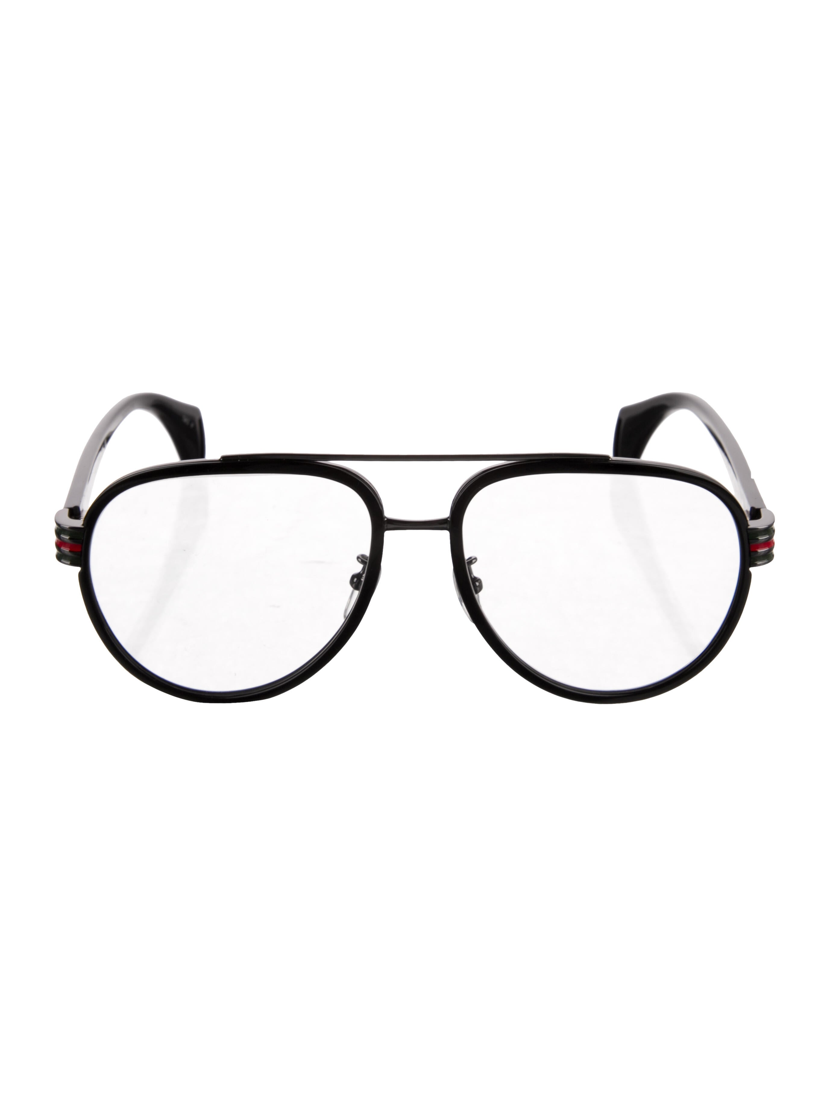 Gucci Double G Logo Aviator Eyeglasses