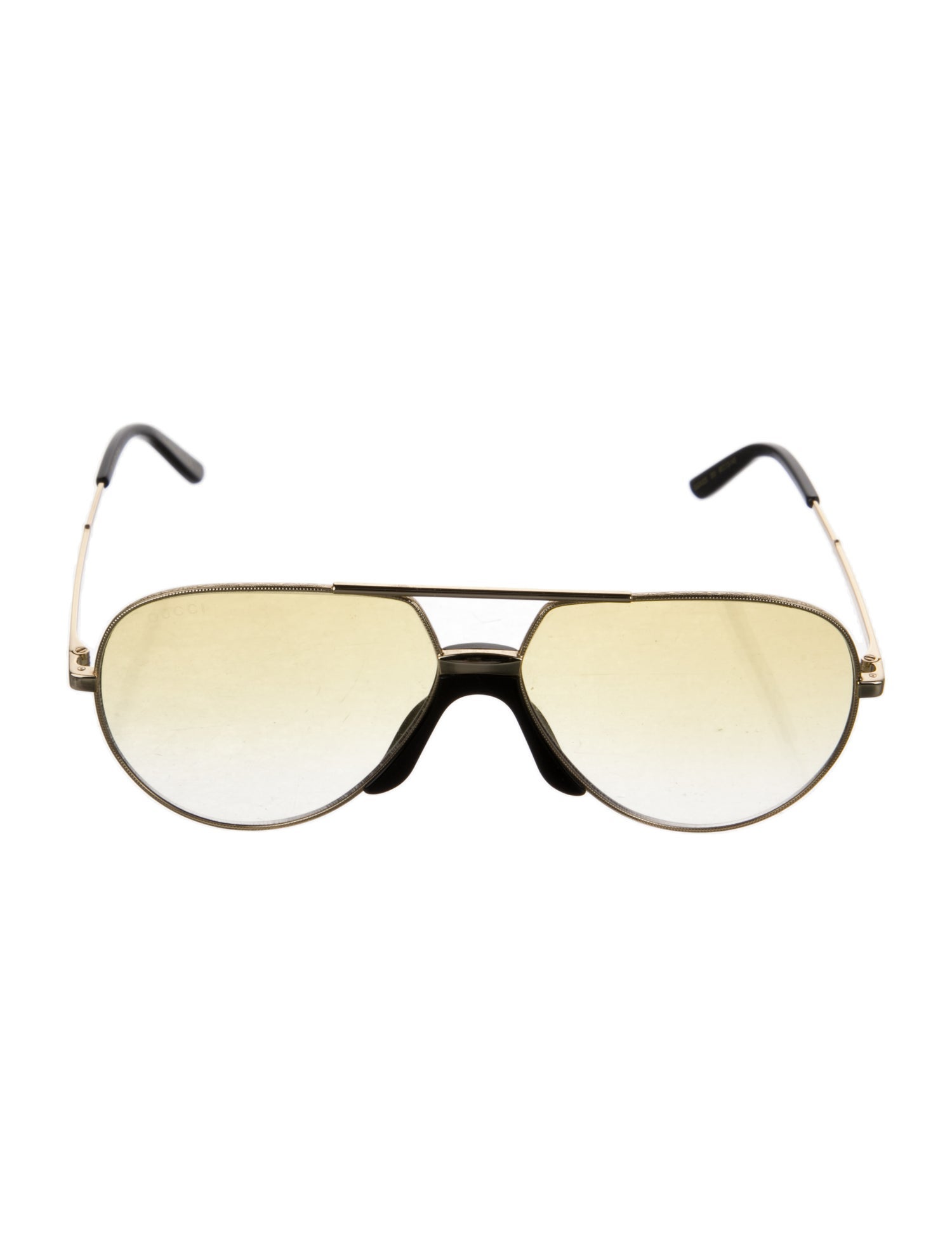 Gucci Web Accent Aviator Sunglasses