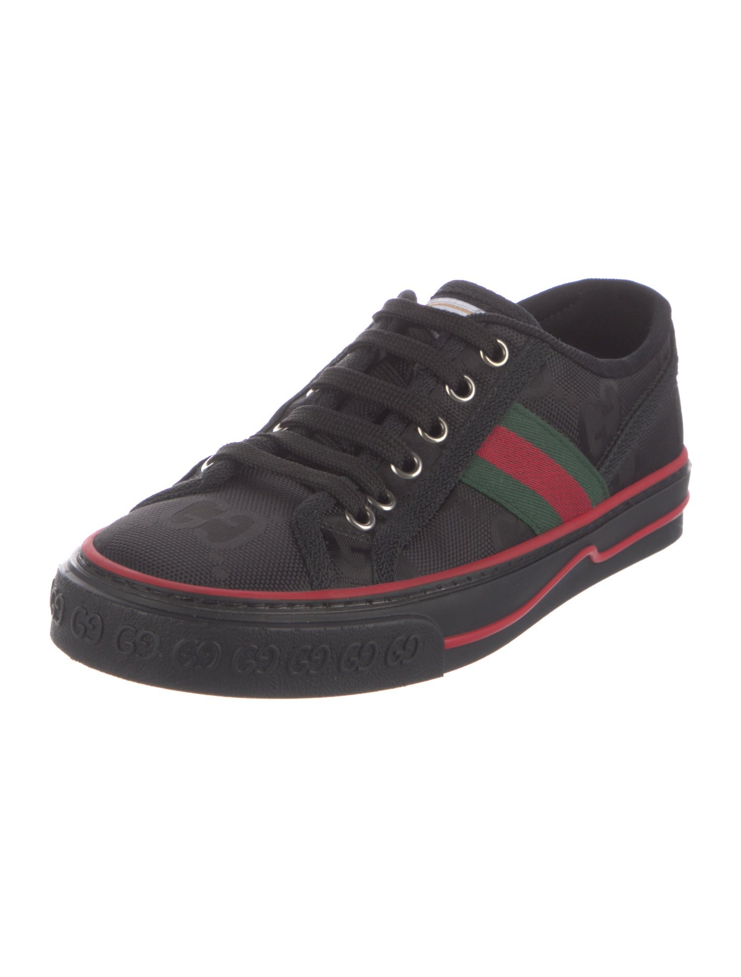 Gucci Web Accent Canvas Sneakers