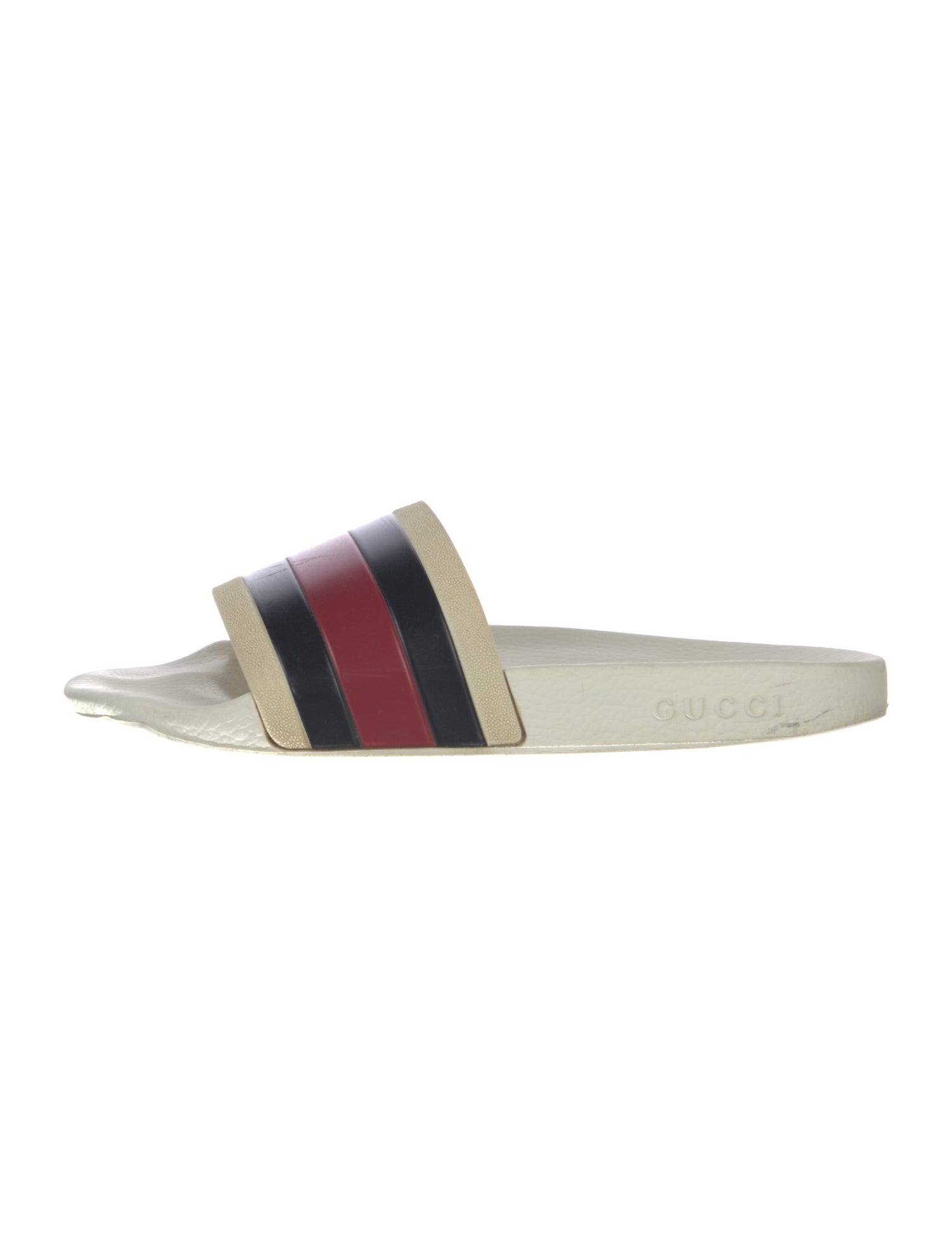 Gucci Web Accent Rubber Slides