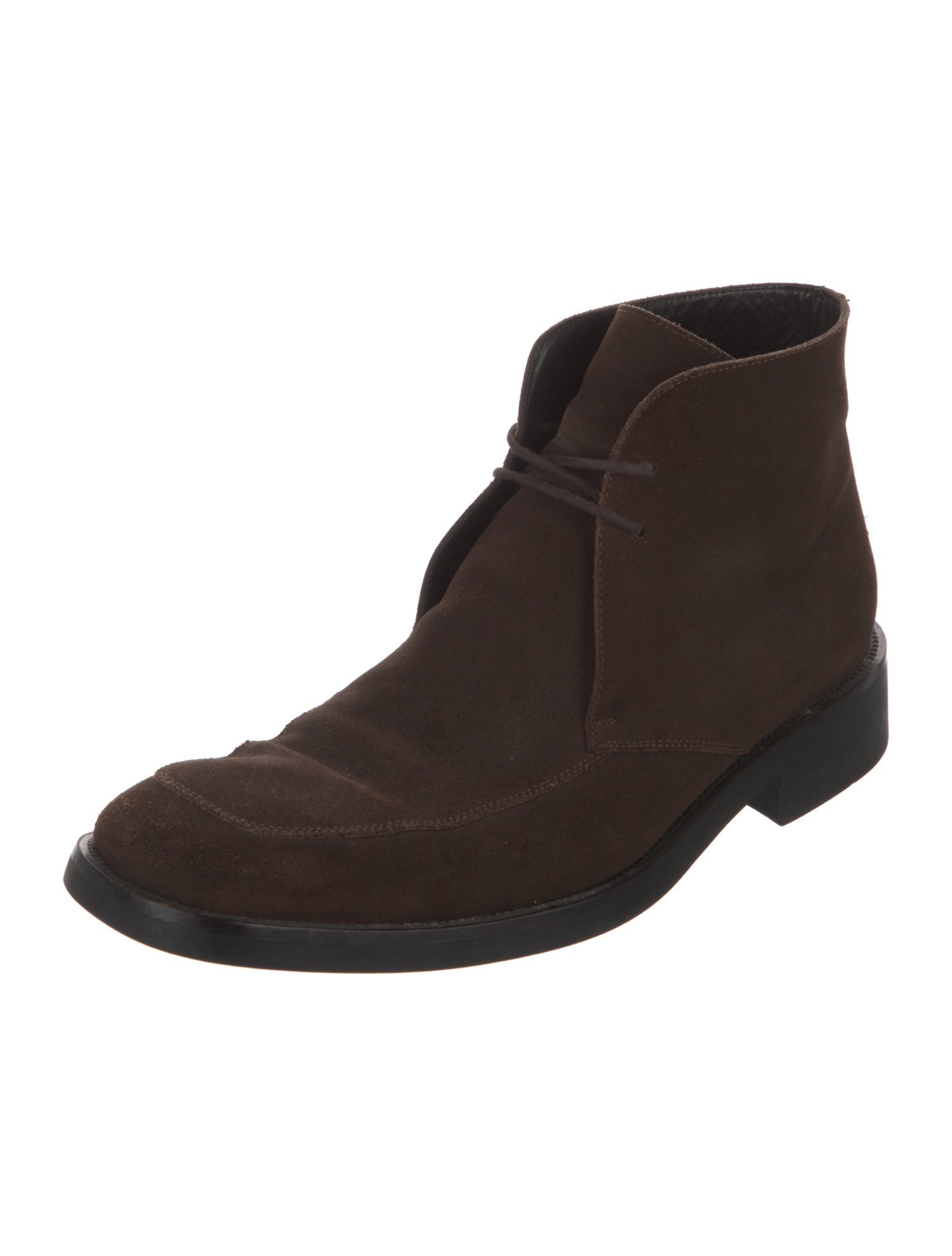 Gucci 1955 Horsebit Accent Suede Lace-Up Boots