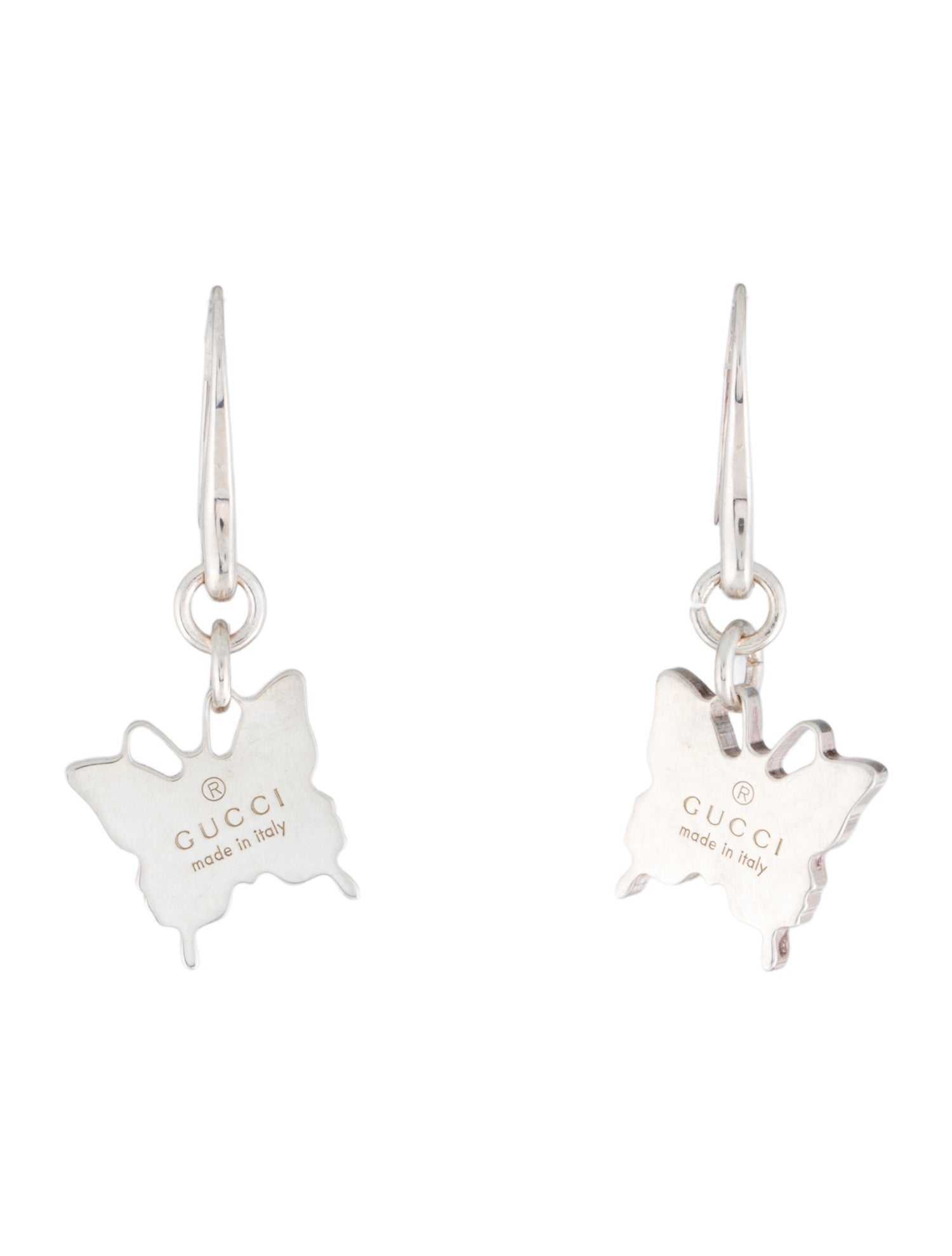 Gucci Trademark Butterfly Drop Earrings