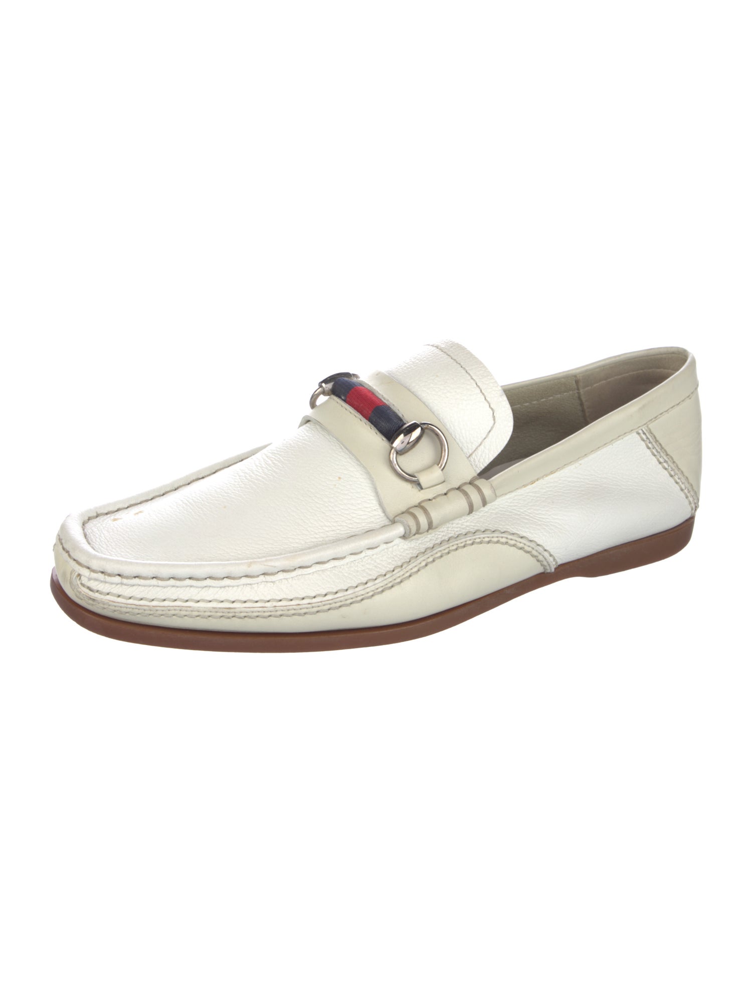 Gucci Horsebit Accent Leather Loafers