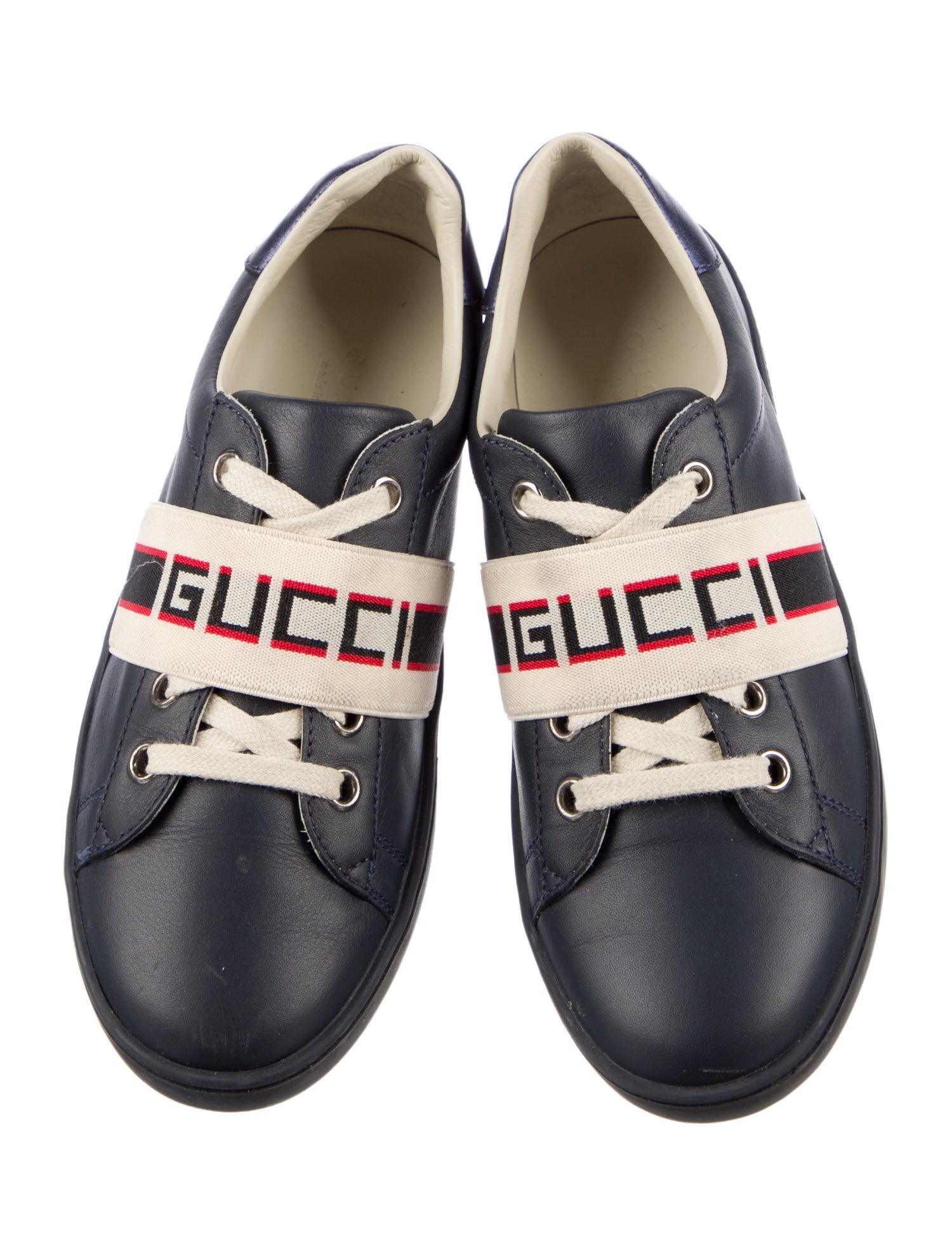Gucci Boys' Low Top Ace Stripe Sneakers