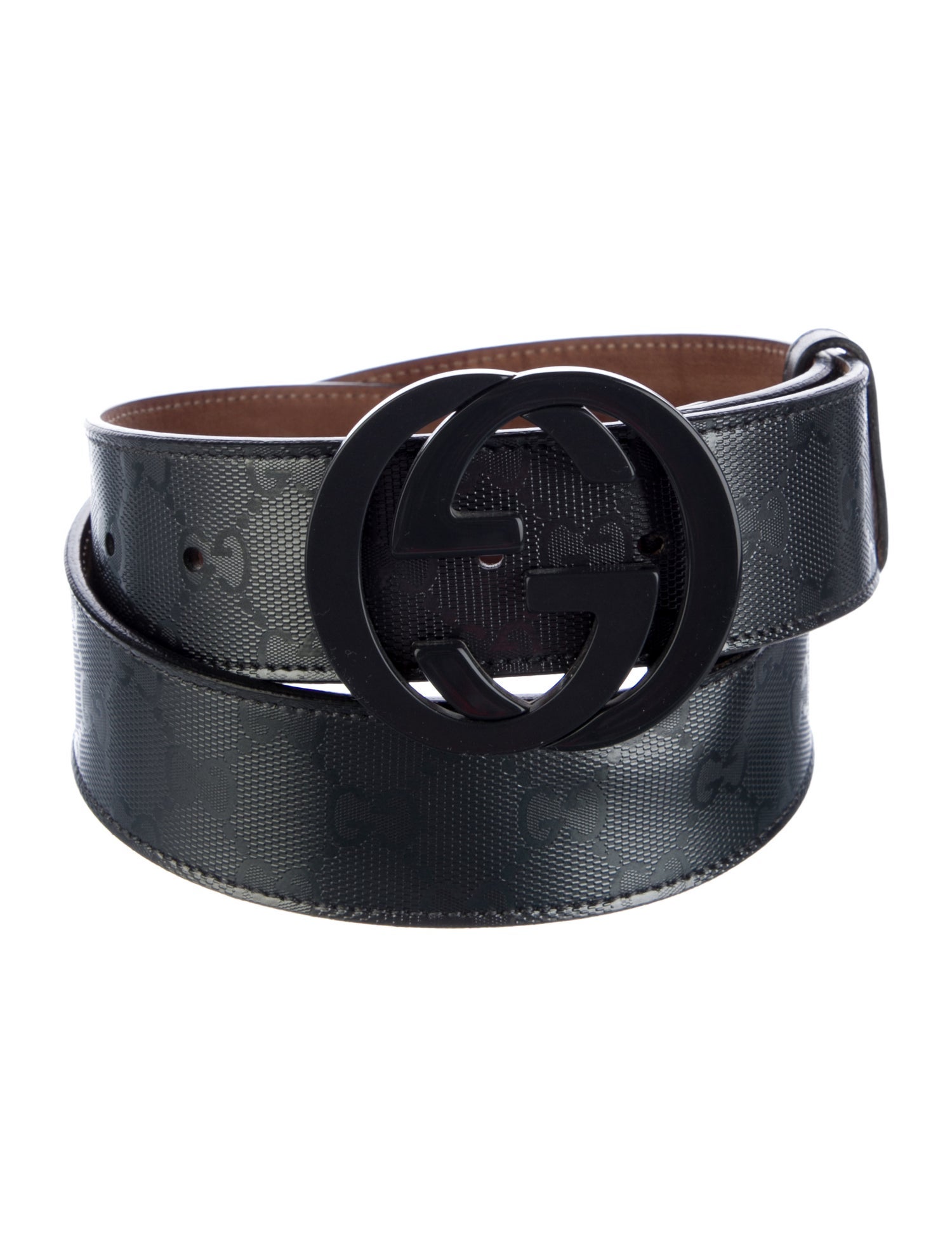 Gucci GG Imprimé Leather Belt Kit