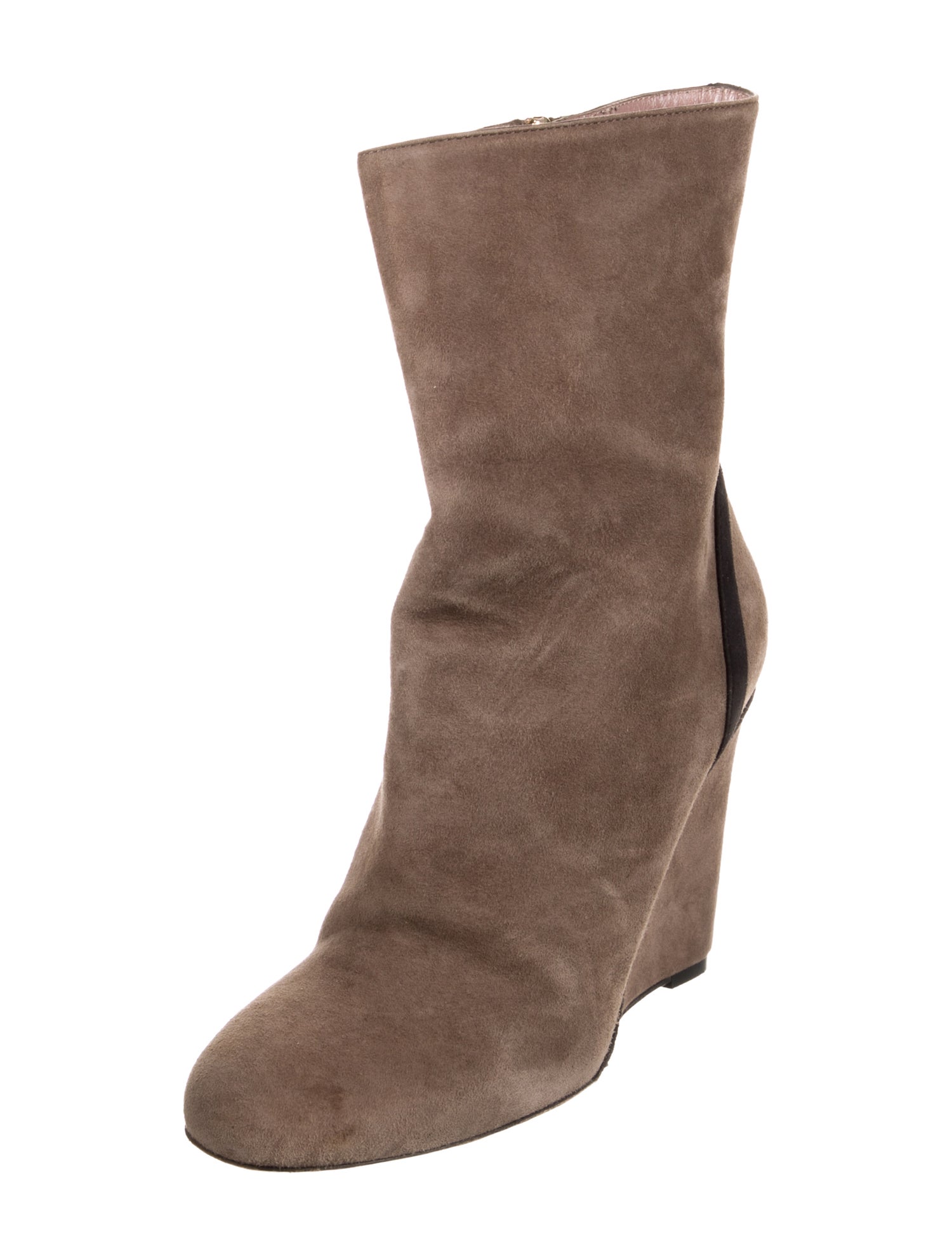 Gucci Interlocking G Logo Suede Boots