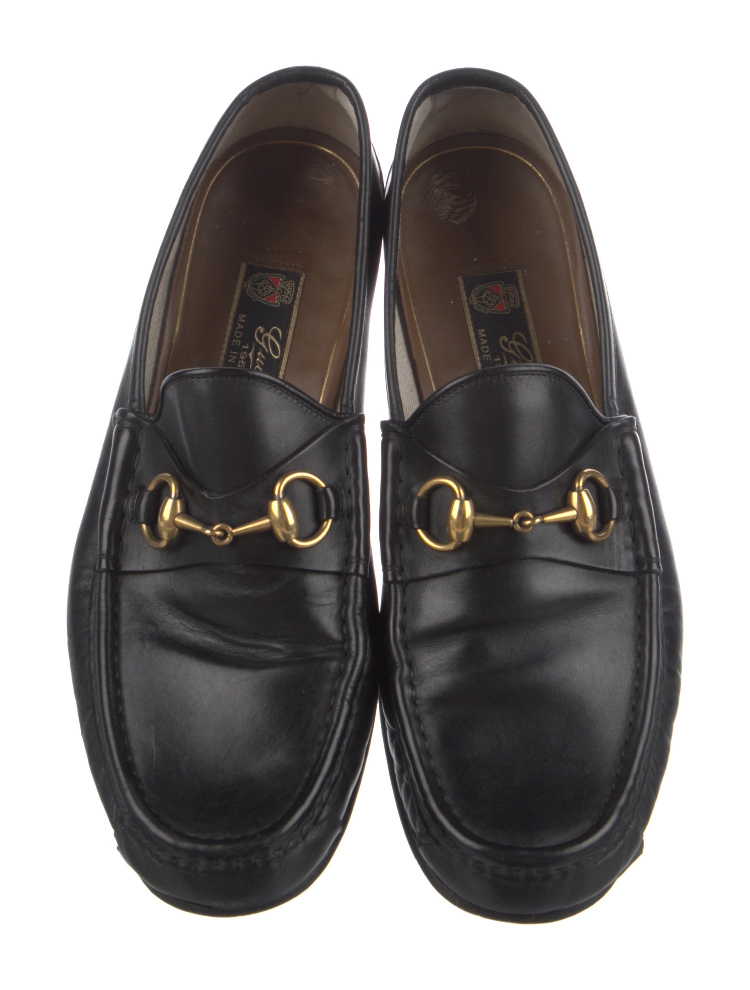 Gucci Horsebit Accent Leather Dress Loafers