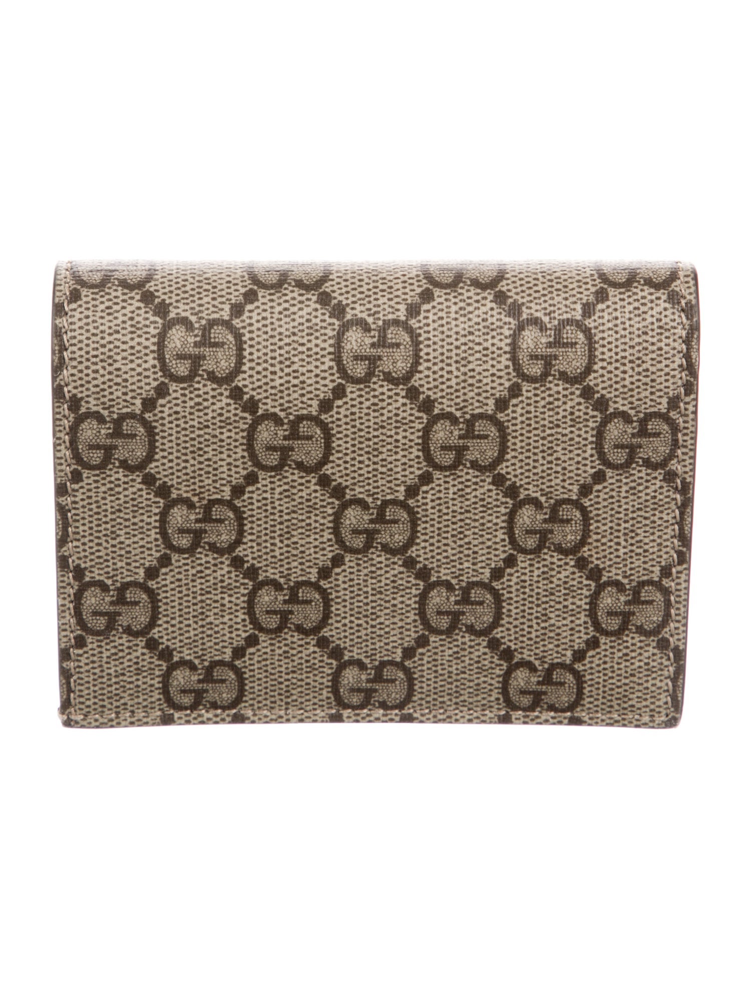 Gucci Rainbow and Stars Bananya Card Case GG Supreme Compact Wallet