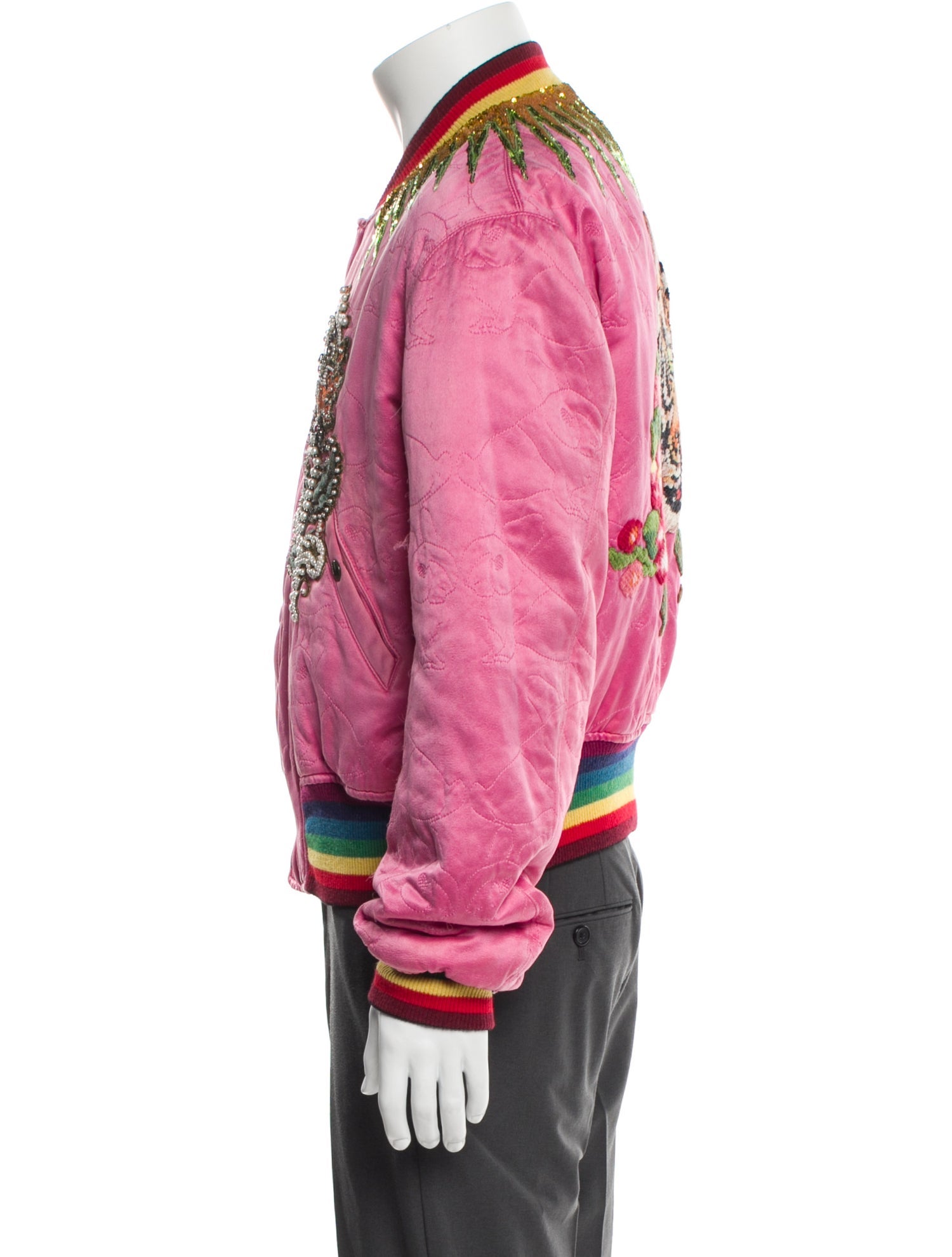 Gucci 2017 Reversible Bomber Jacket