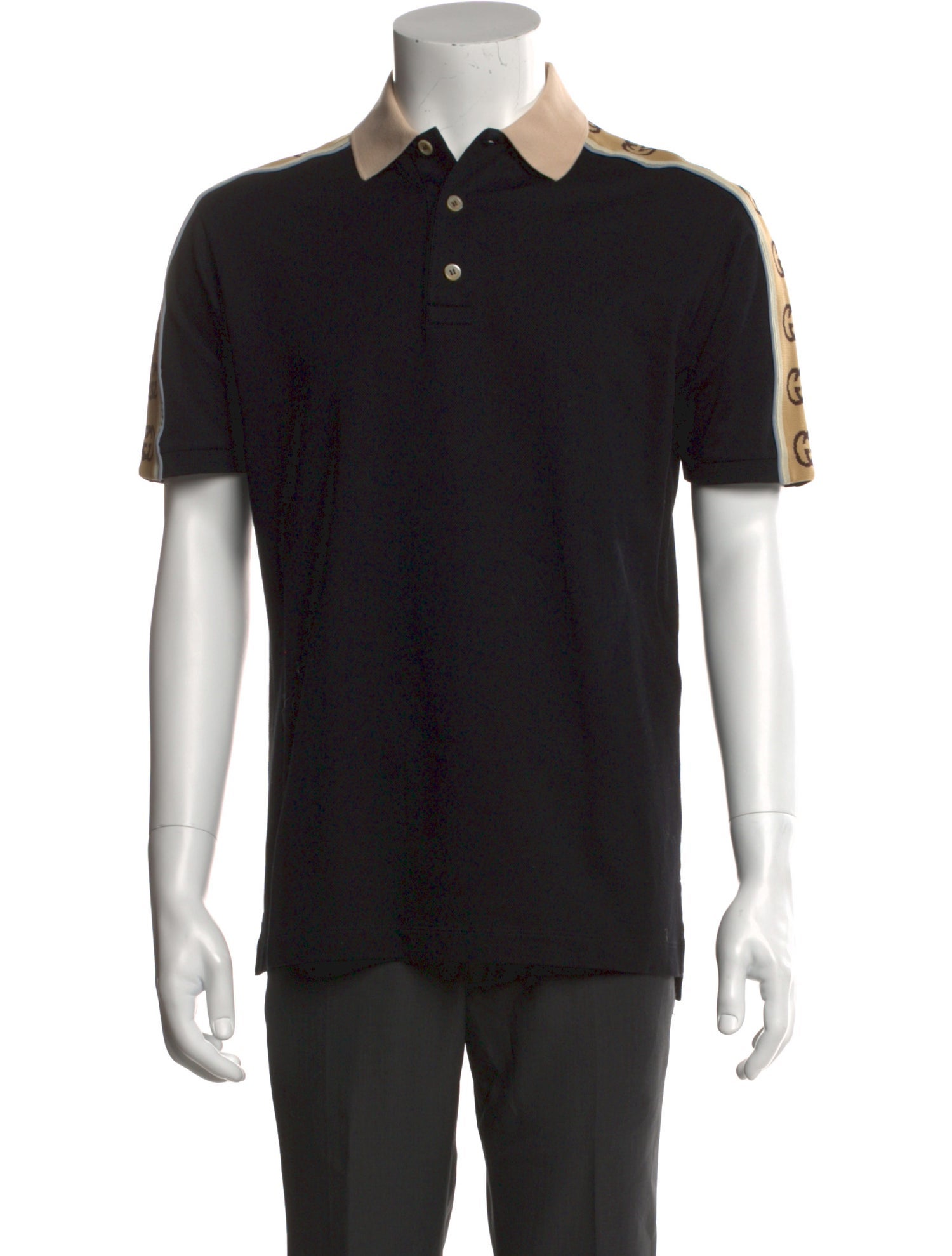 Gucci Interlocking G Logo Collar Polo Shirt