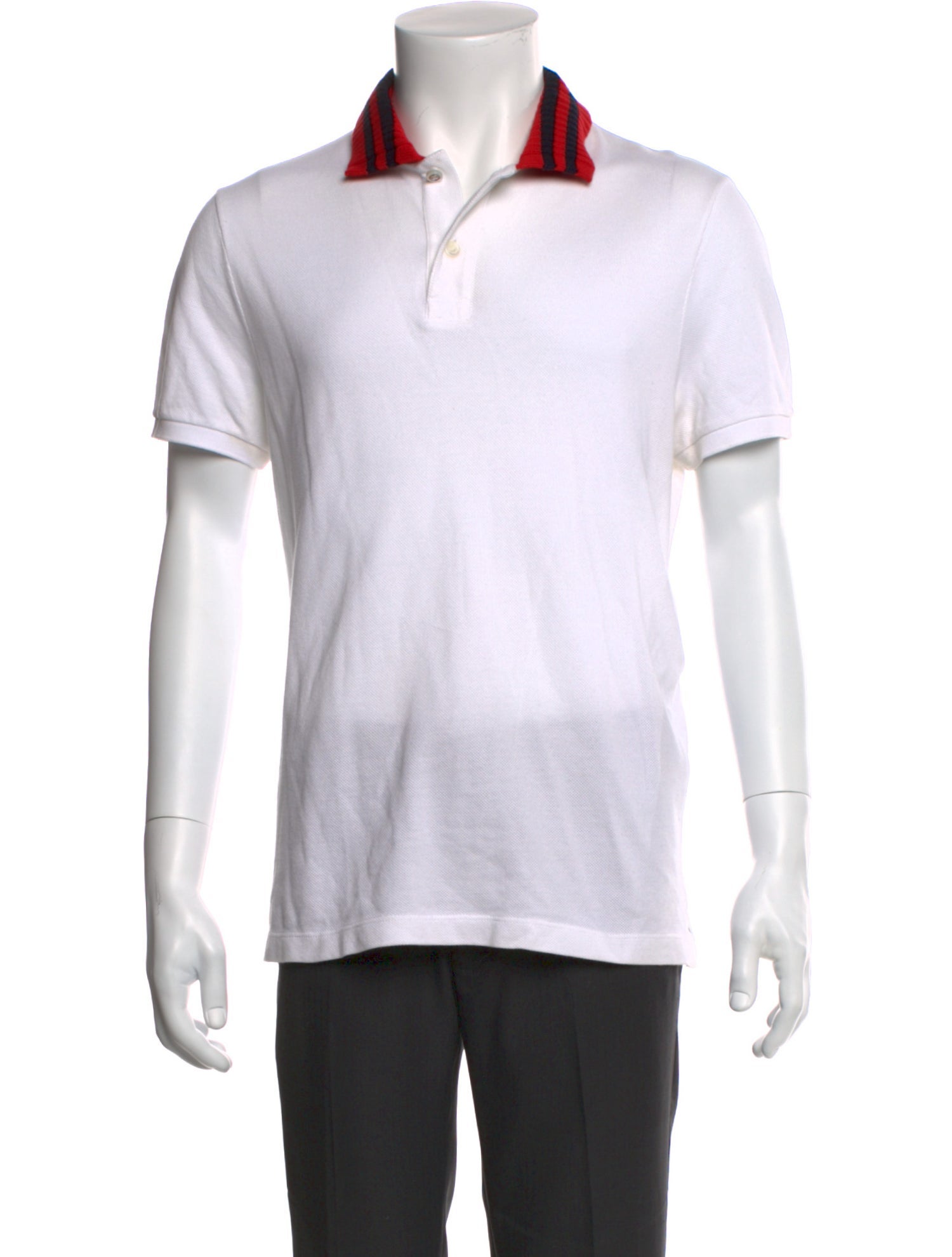 Gucci Sylvie Web Accent Collar Polo Shirt
