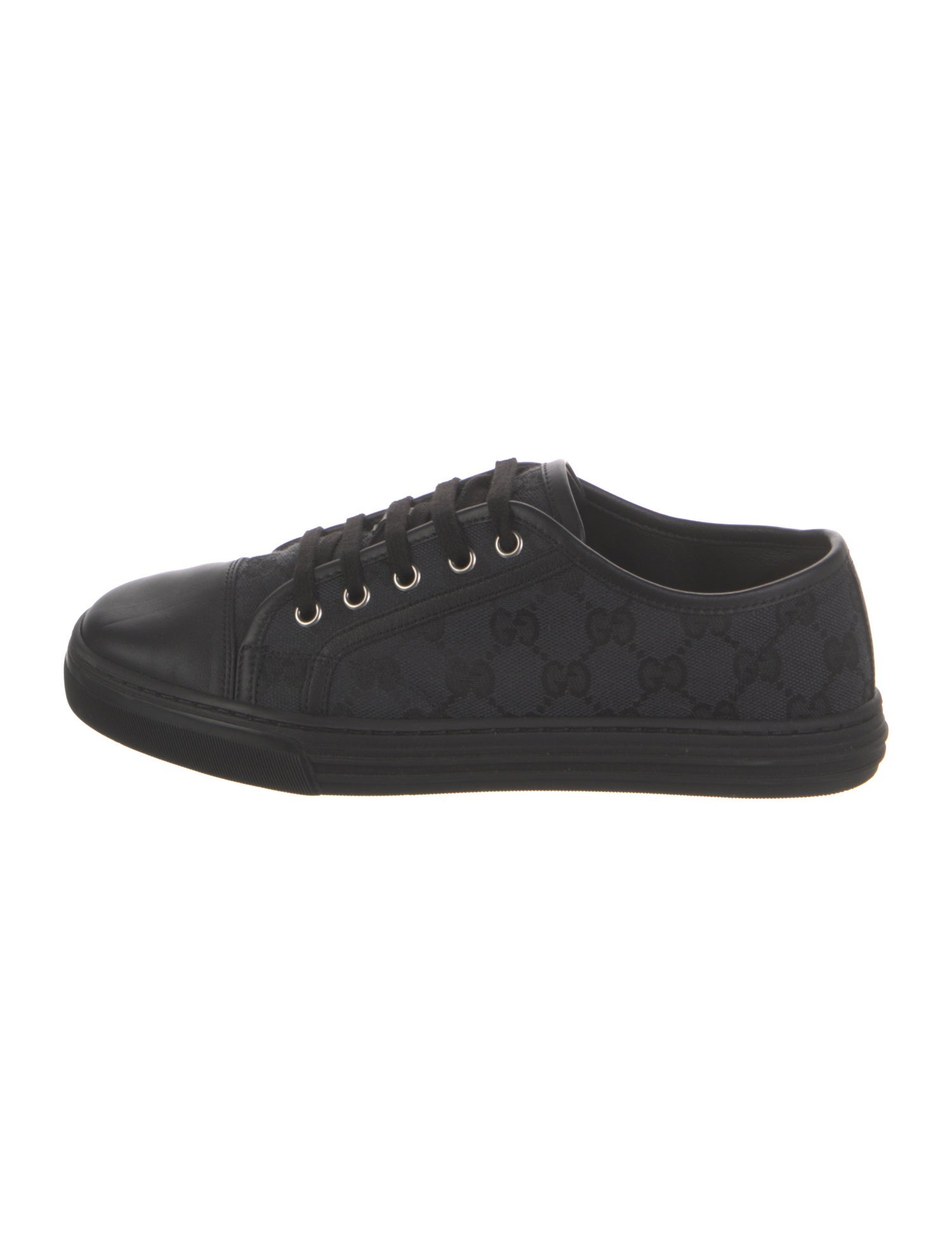 Gucci Leather Trim Embellishment Sneakers