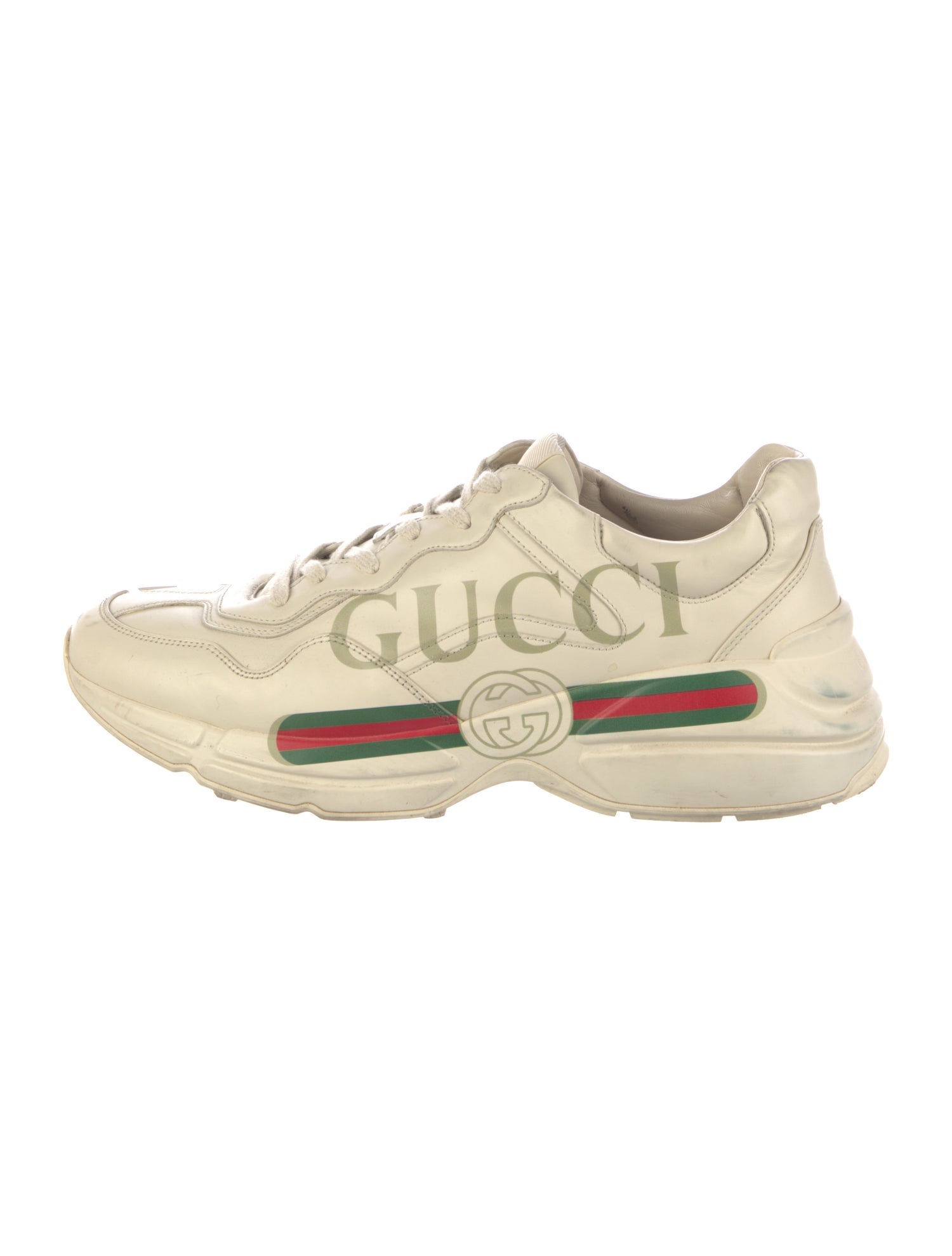 Gucci Interlocking G Logo Leather Sneakers