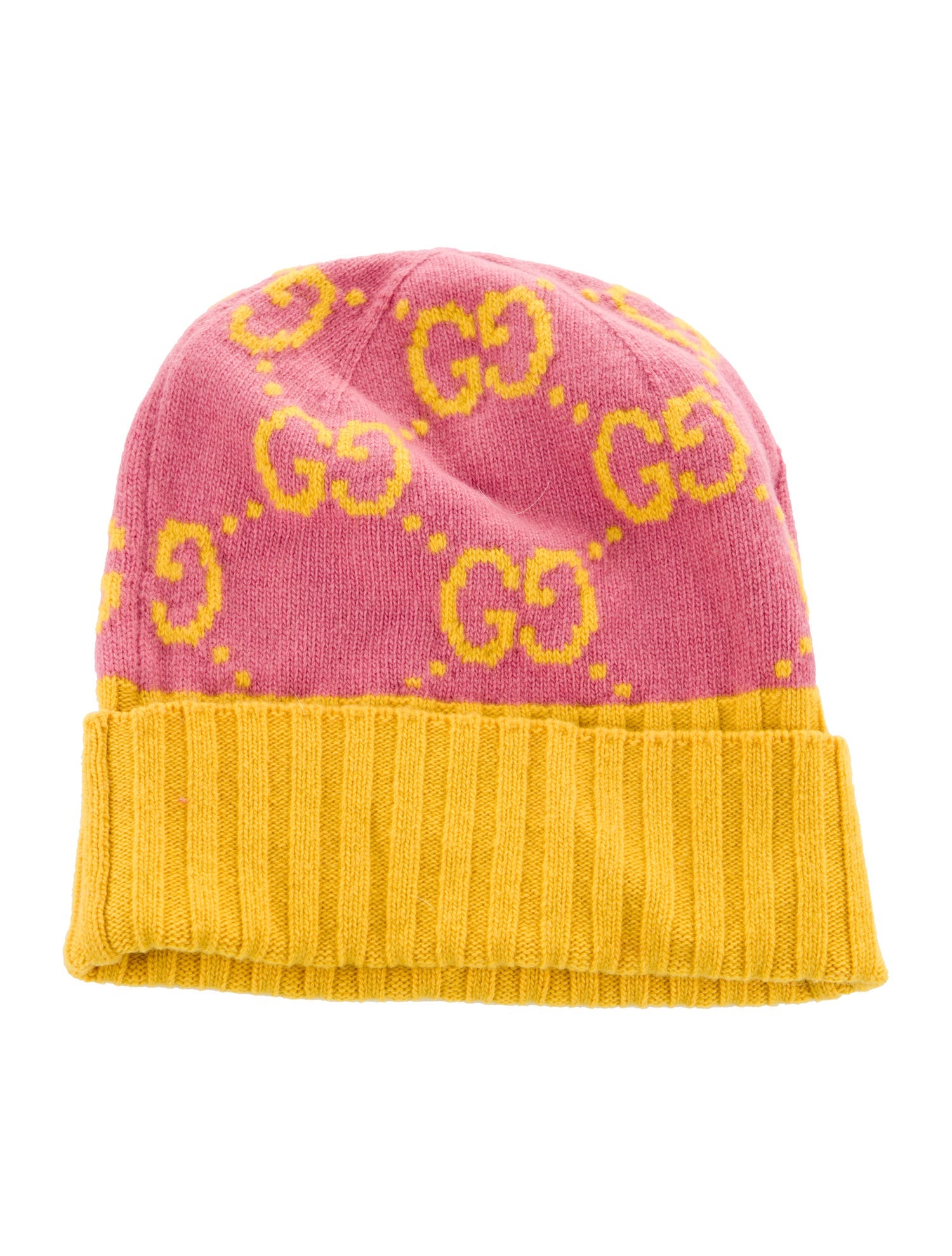 Gucci Printed Rib Knit Beanie