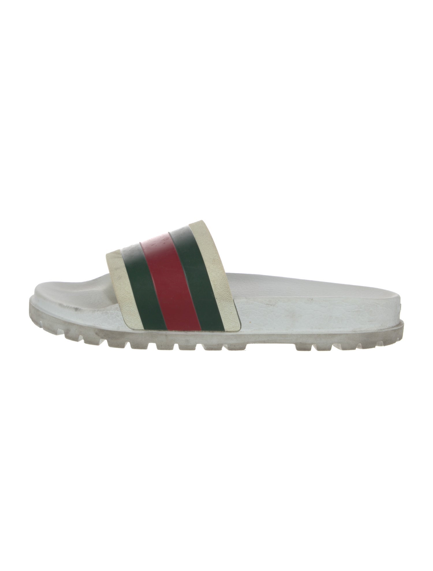 Gucci Web Accent Rubber Slides