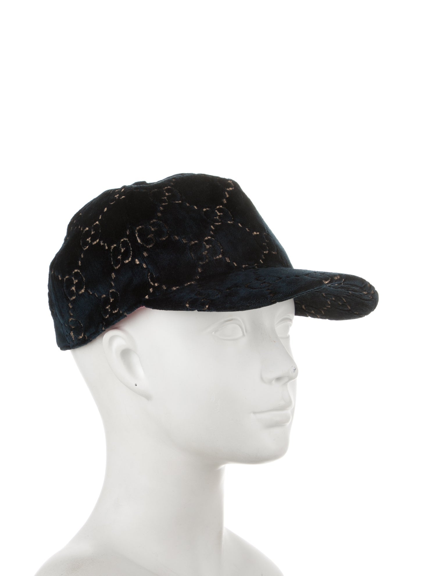 Gucci Viscose Blend Pattern Print Baseball Hat